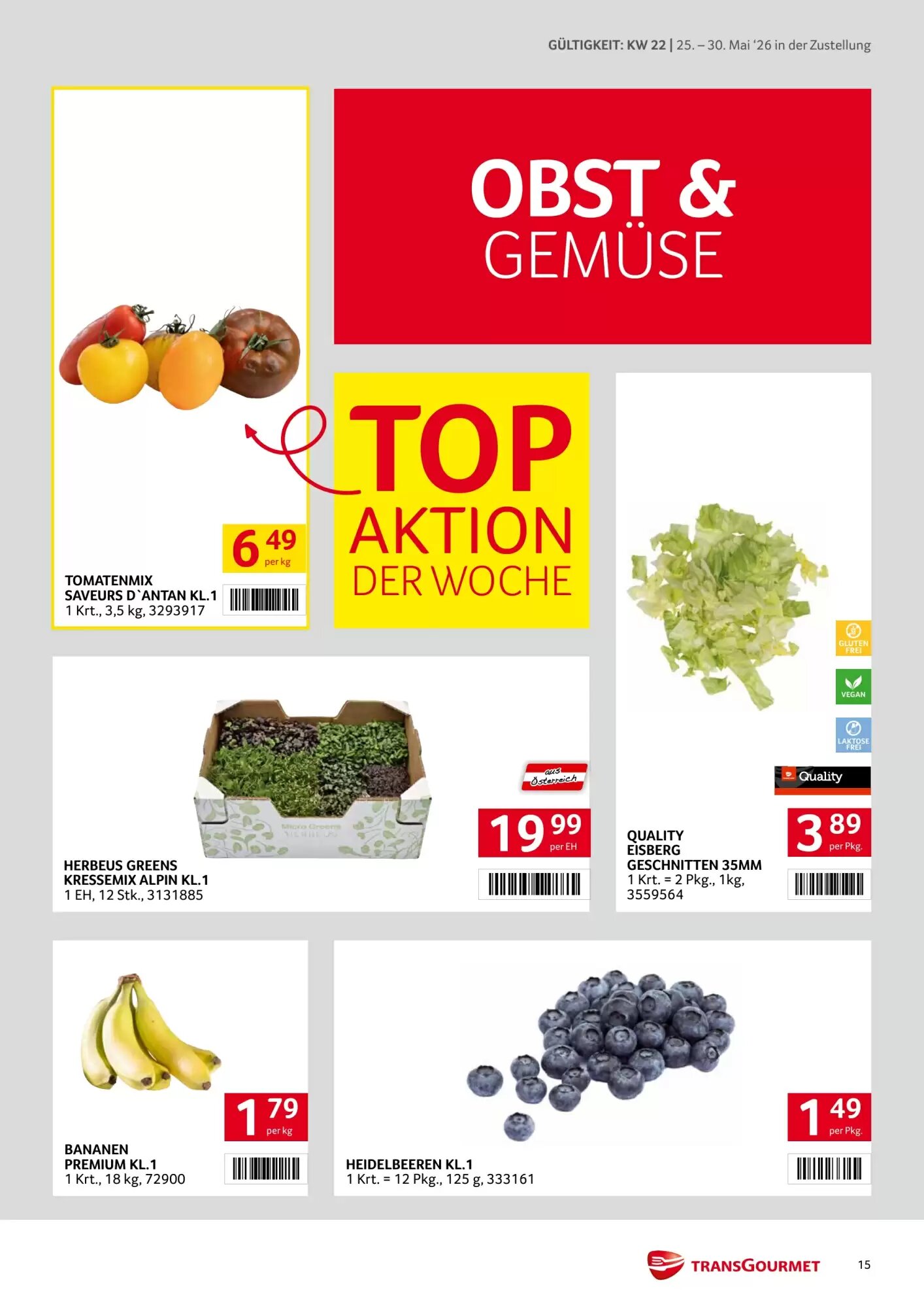 Transgourmet Flugblatt (ab 25.05.2026) - Angebote und Prospekt - Seite 15