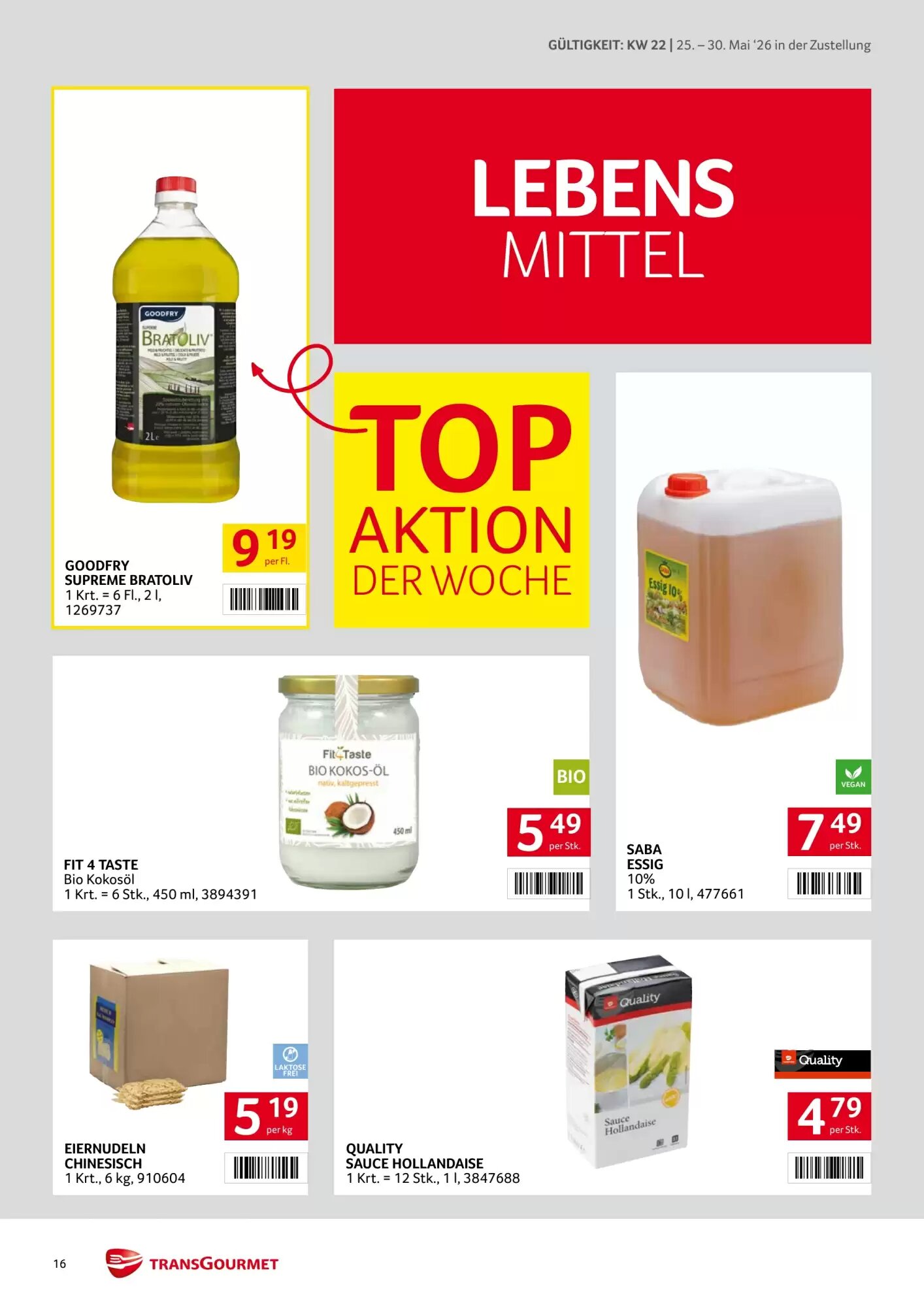 Transgourmet Flugblatt (ab 25.05.2026) - Angebote und Prospekt - Seite 16