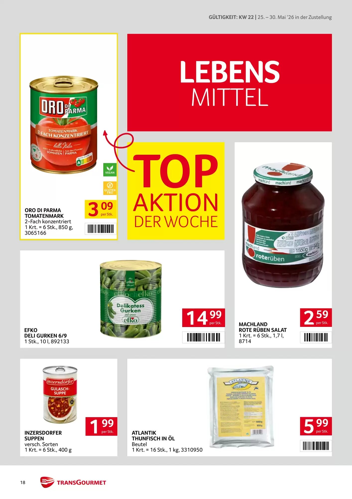 Transgourmet Flugblatt (ab 25.05.2026) - Angebote und Prospekt - Seite 18