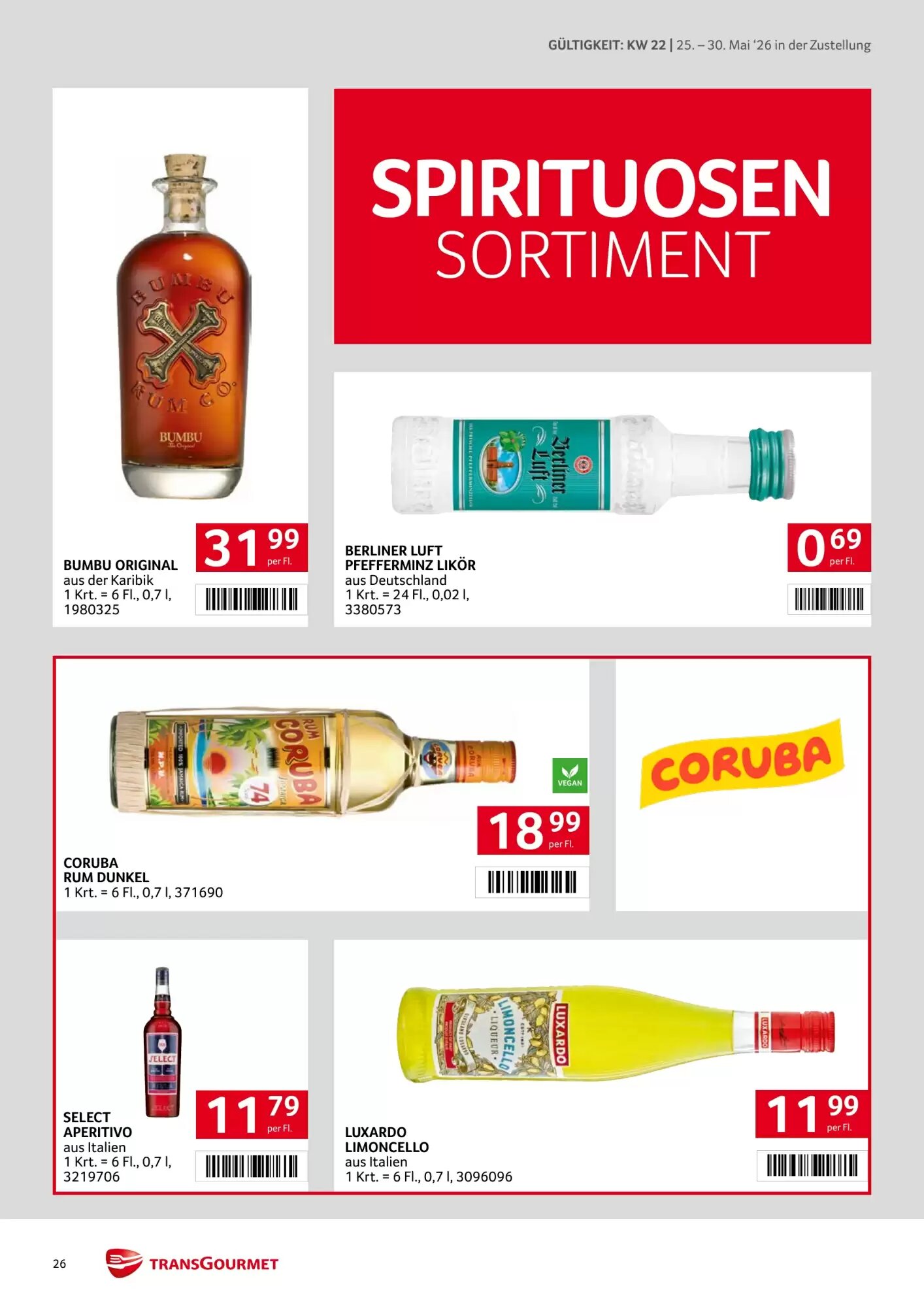 Transgourmet Flugblatt (ab 25.05.2026) - Angebote und Prospekt - Seite 26