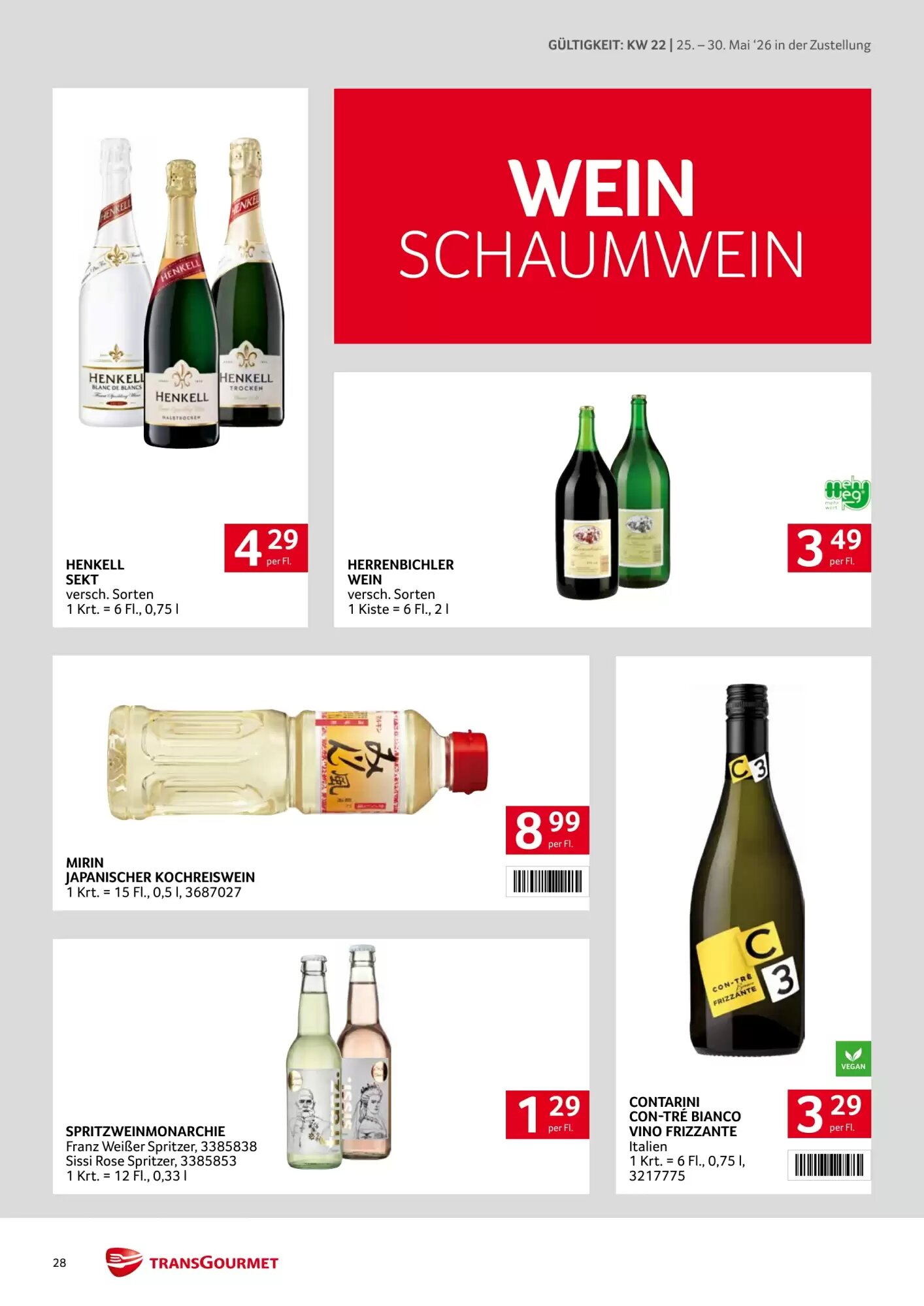 Transgourmet Flugblatt (ab 25.05.2026) - Angebote und Prospekt - Seite 28
