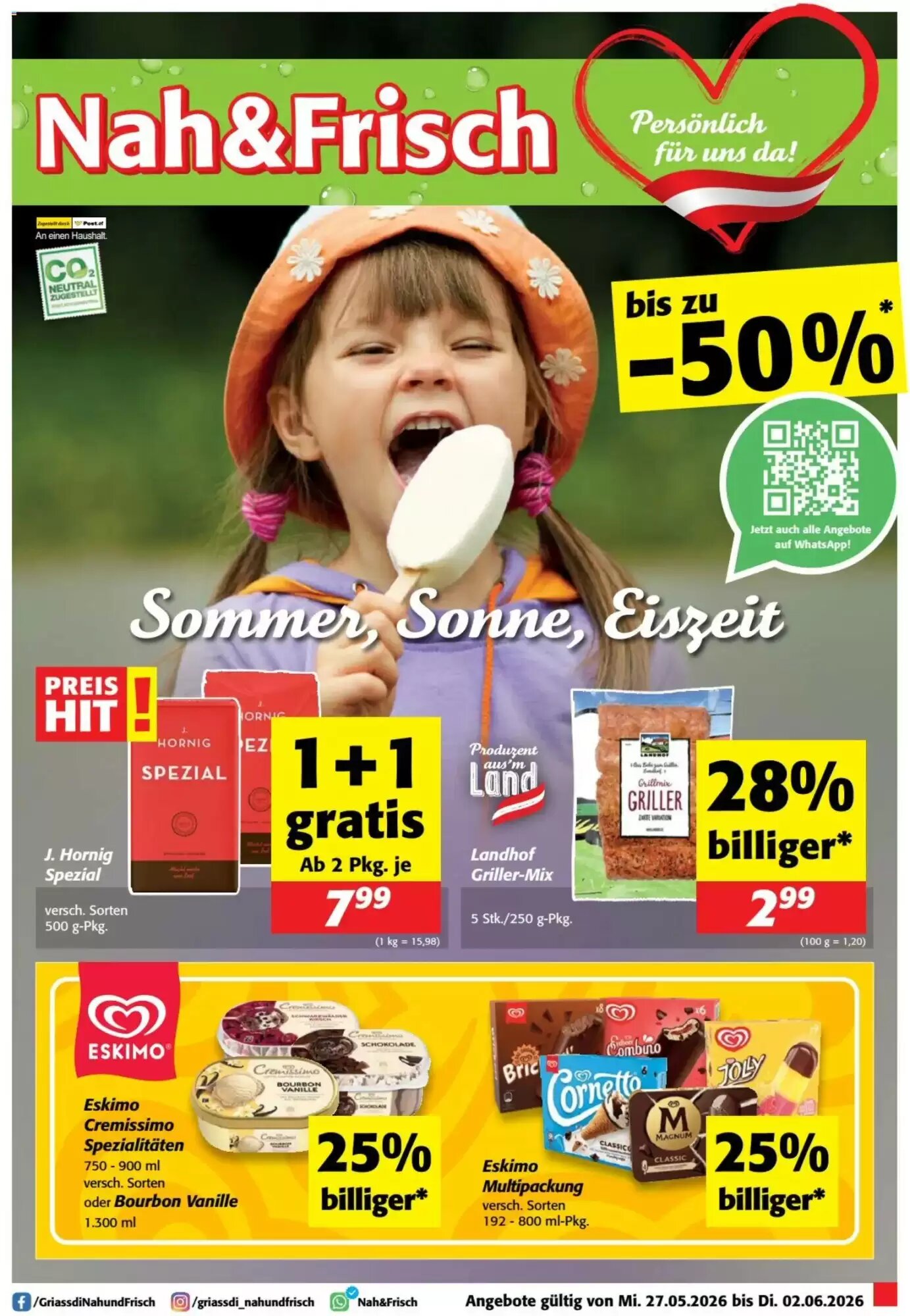Nah&Frisch Flugblatt (ab 27.05.2026) - Angebote und Prospekt - Seite 1