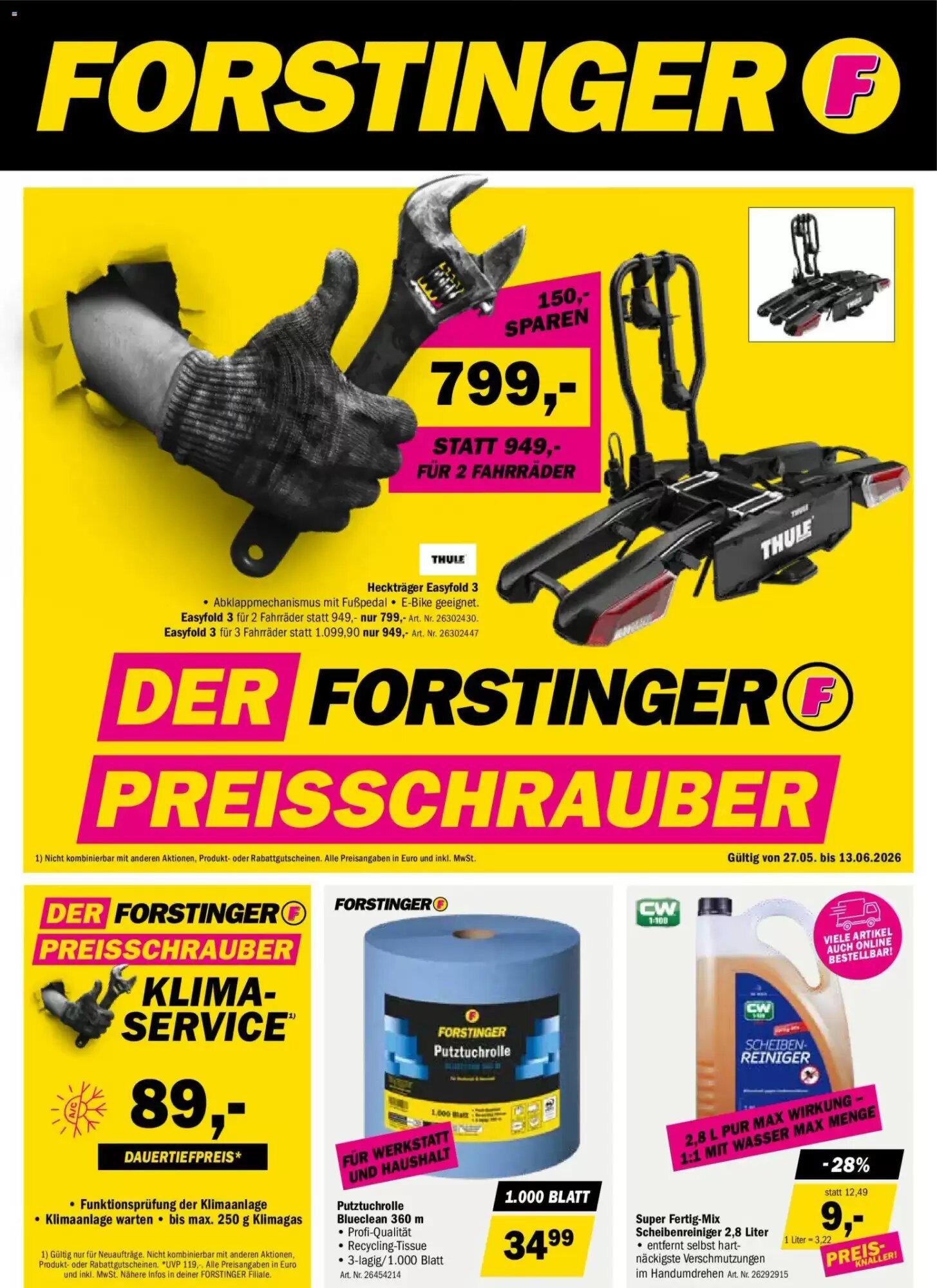 Forstinger Flugblatt (ab 27.05.2026) - Angebote und Prospekt - Seite 1