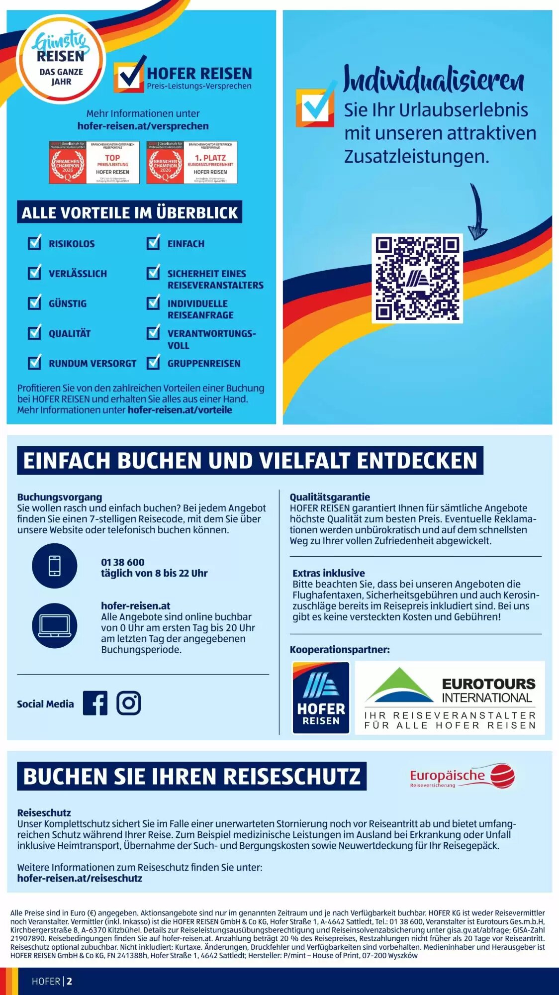 Hofer Reisen Flugblatt (ab 27.05.2026) - Angebote und Prospekt - Seite 2