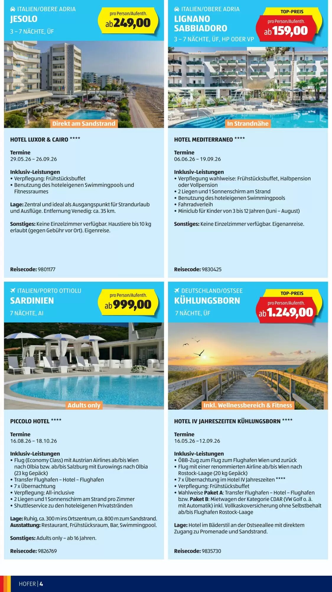 Hofer Reisen Flugblatt (ab 27.05.2026) - Angebote und Prospekt - Seite 4