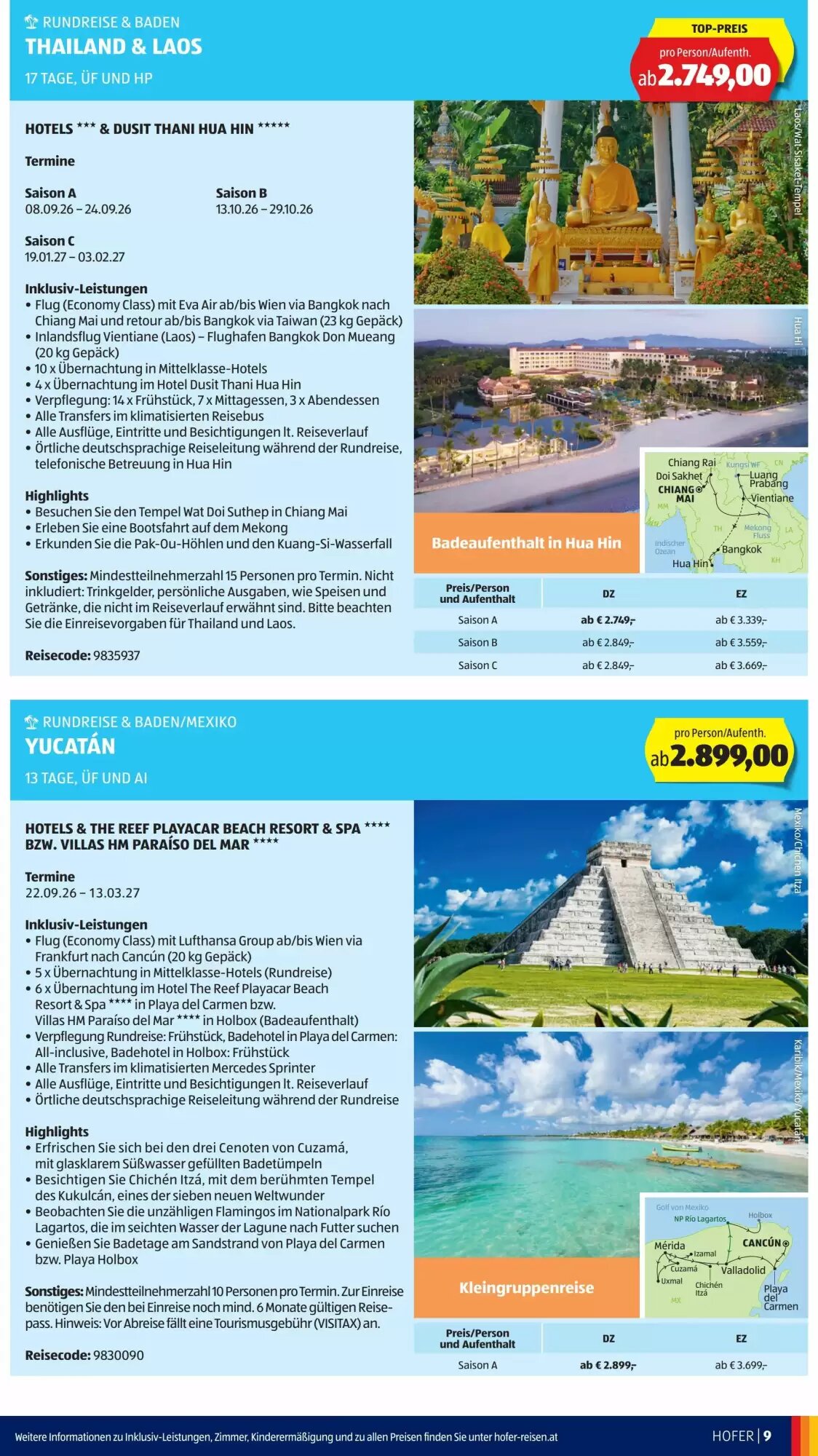 Hofer Reisen Flugblatt (ab 27.05.2026) - Angebote und Prospekt - Seite 9
