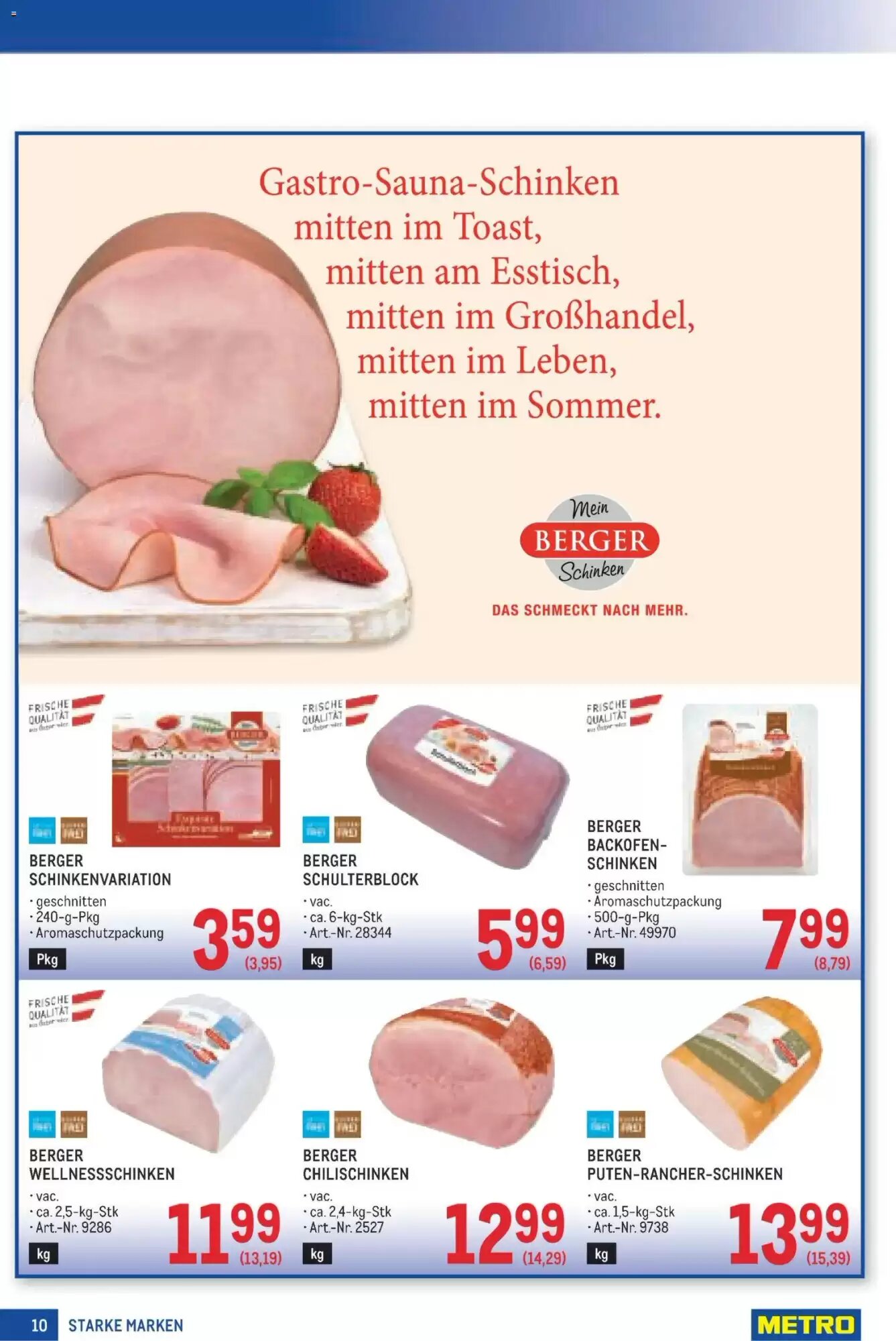 Metro Flugblatt (ab 28.05.2026) - Angebote und Prospekt - Seite 10