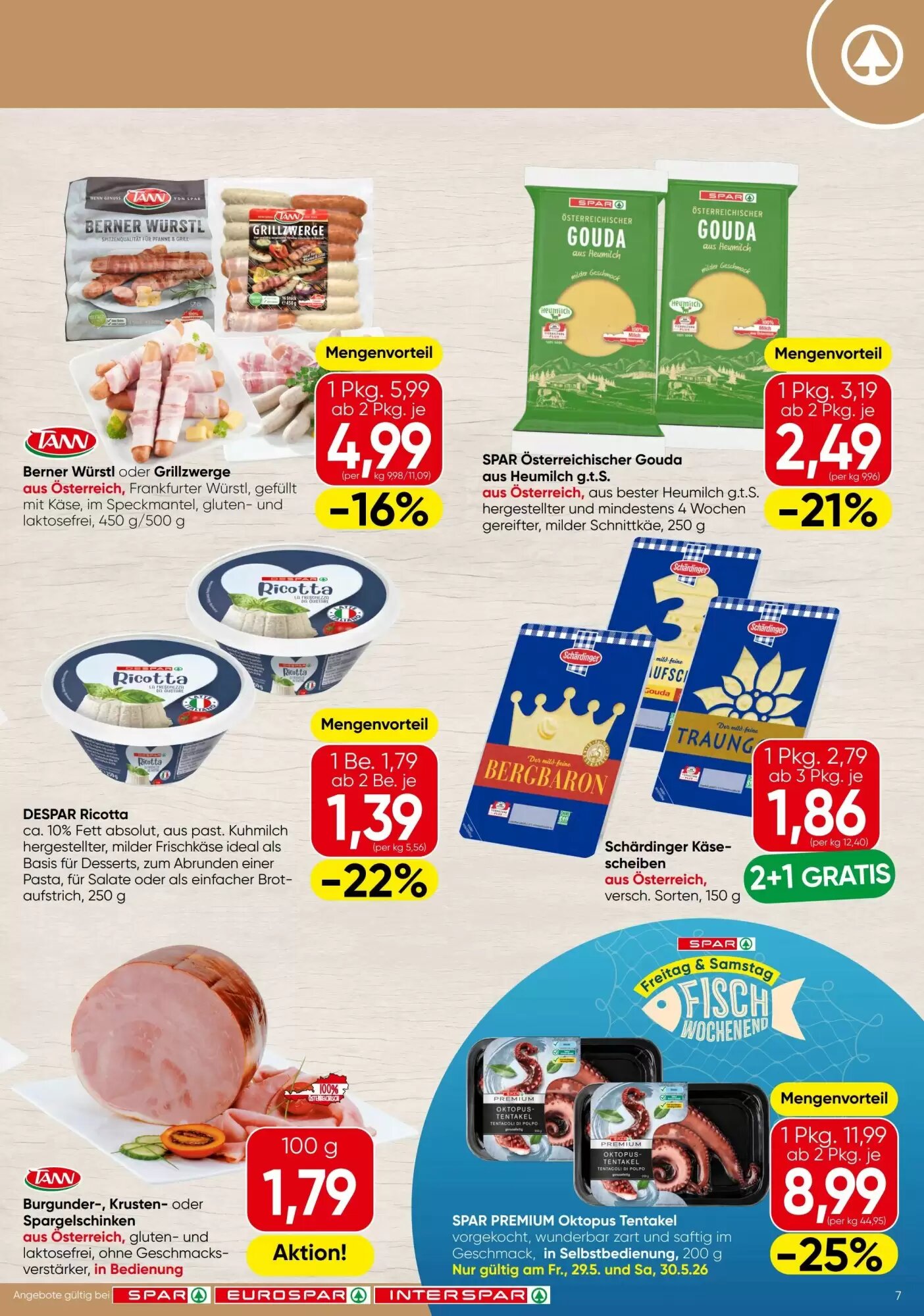 Spar Flugblatt (ab 28.05.2026) - Angebote und Prospekt - Seite 7