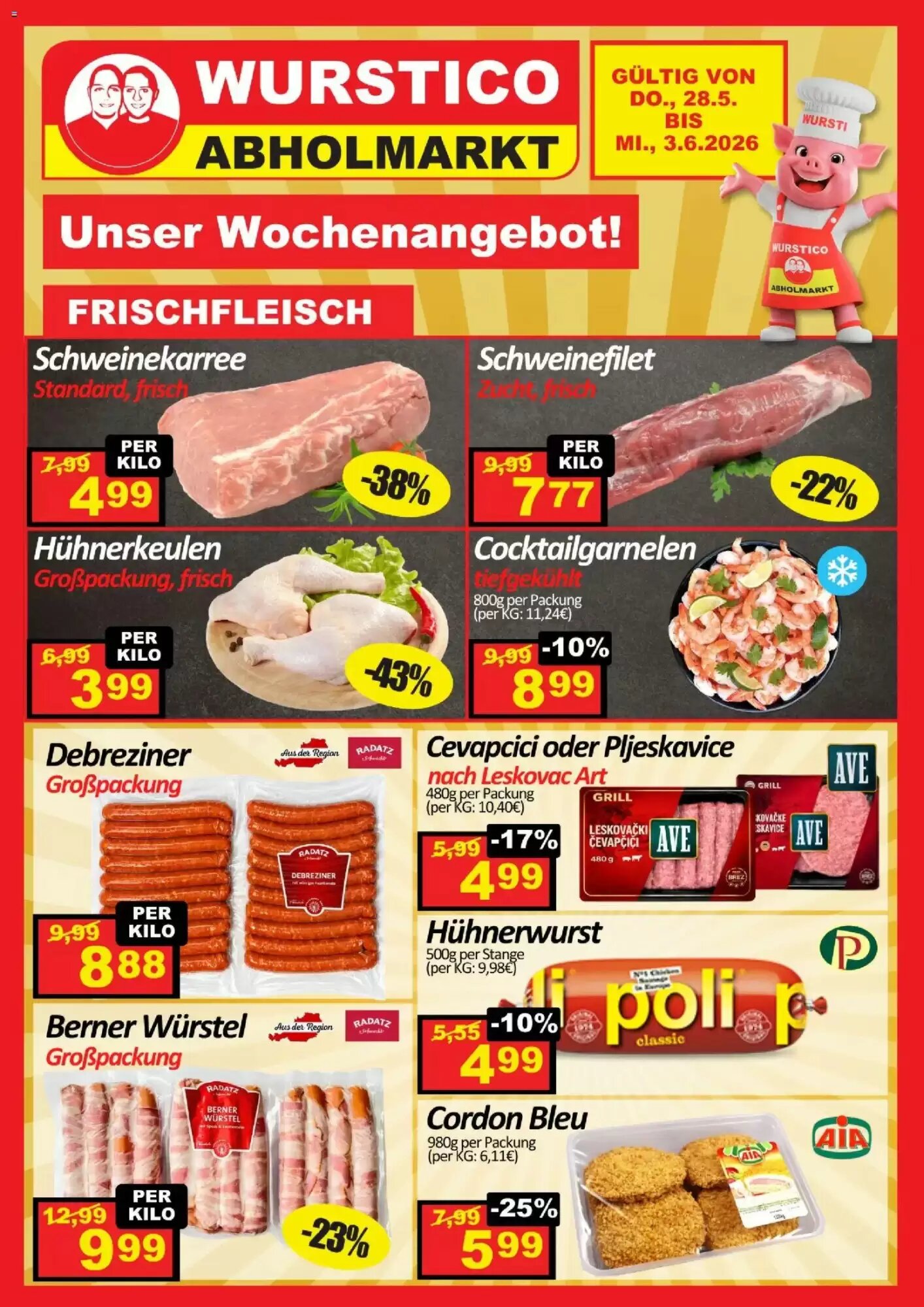 Wurstico Flugblatt (ab 28.05.2026) - Angebote und Prospekt - Seite 1
