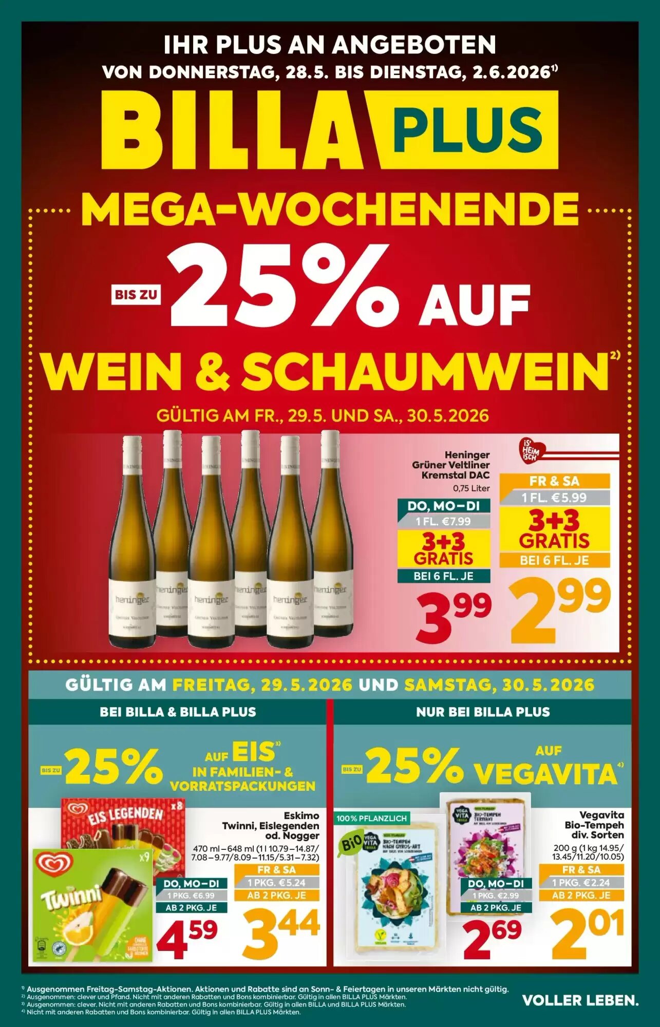 Billa Flugblatt (ab 28.05.2026) - Angebote und Prospekt - Seite 1