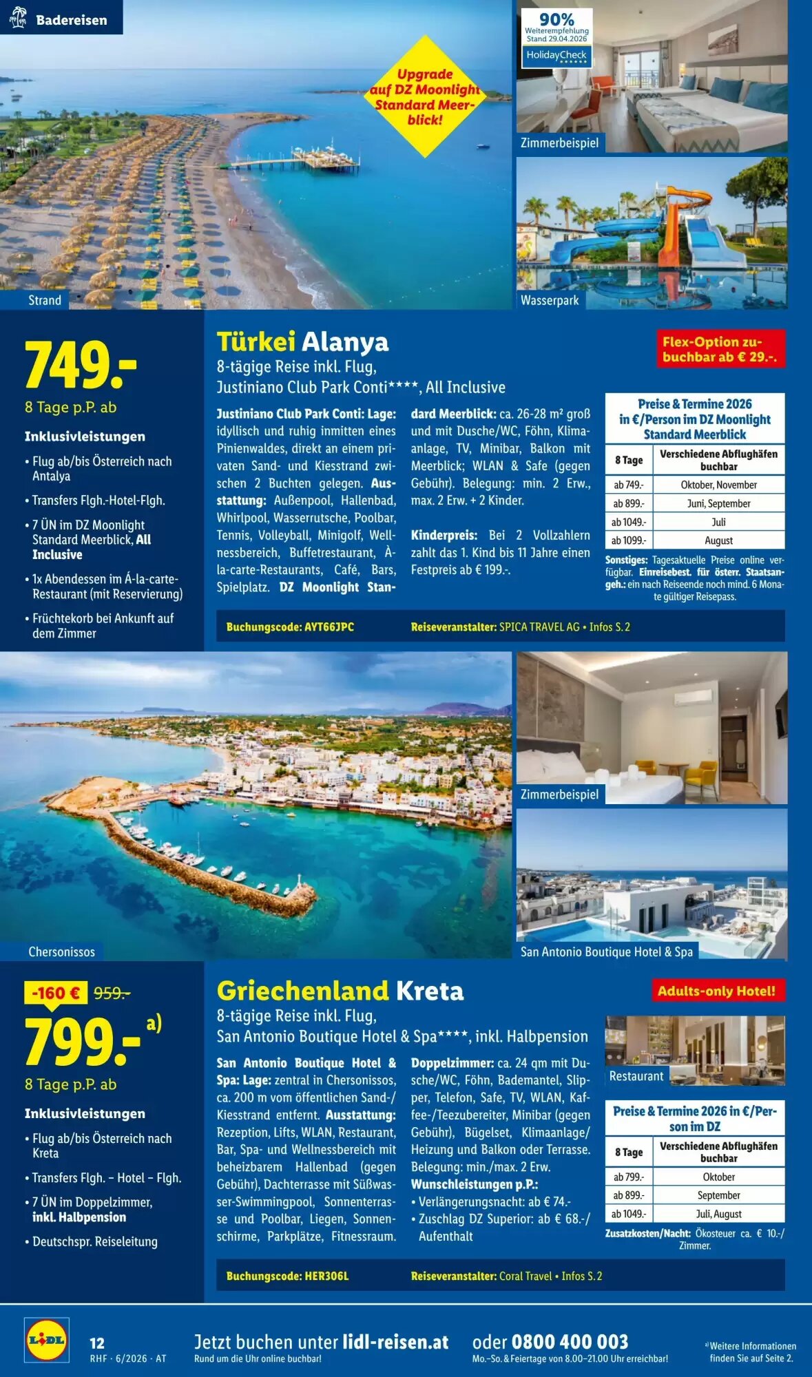 Lidl Reisen Flugblatt (ab 30.05.2026) - Angebote und Prospekt - Seite 12