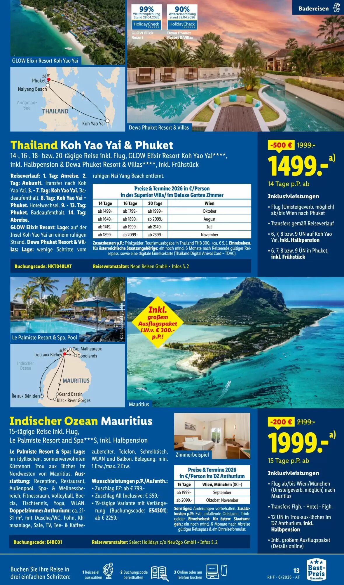 Lidl Reisen Flugblatt (ab 30.05.2026) - Angebote und Prospekt - Seite 13