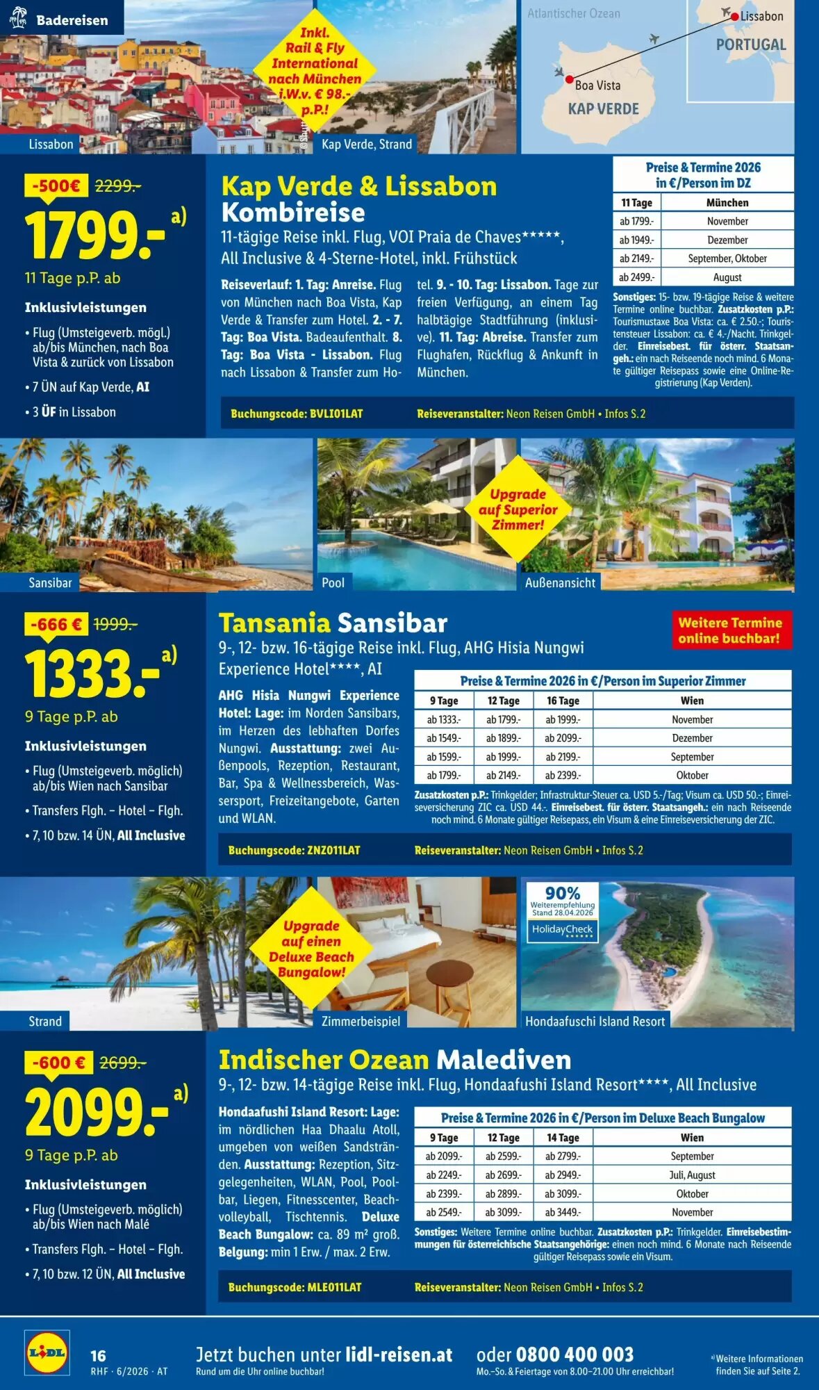 Lidl Reisen Flugblatt (ab 30.05.2026) - Angebote und Prospekt - Seite 16