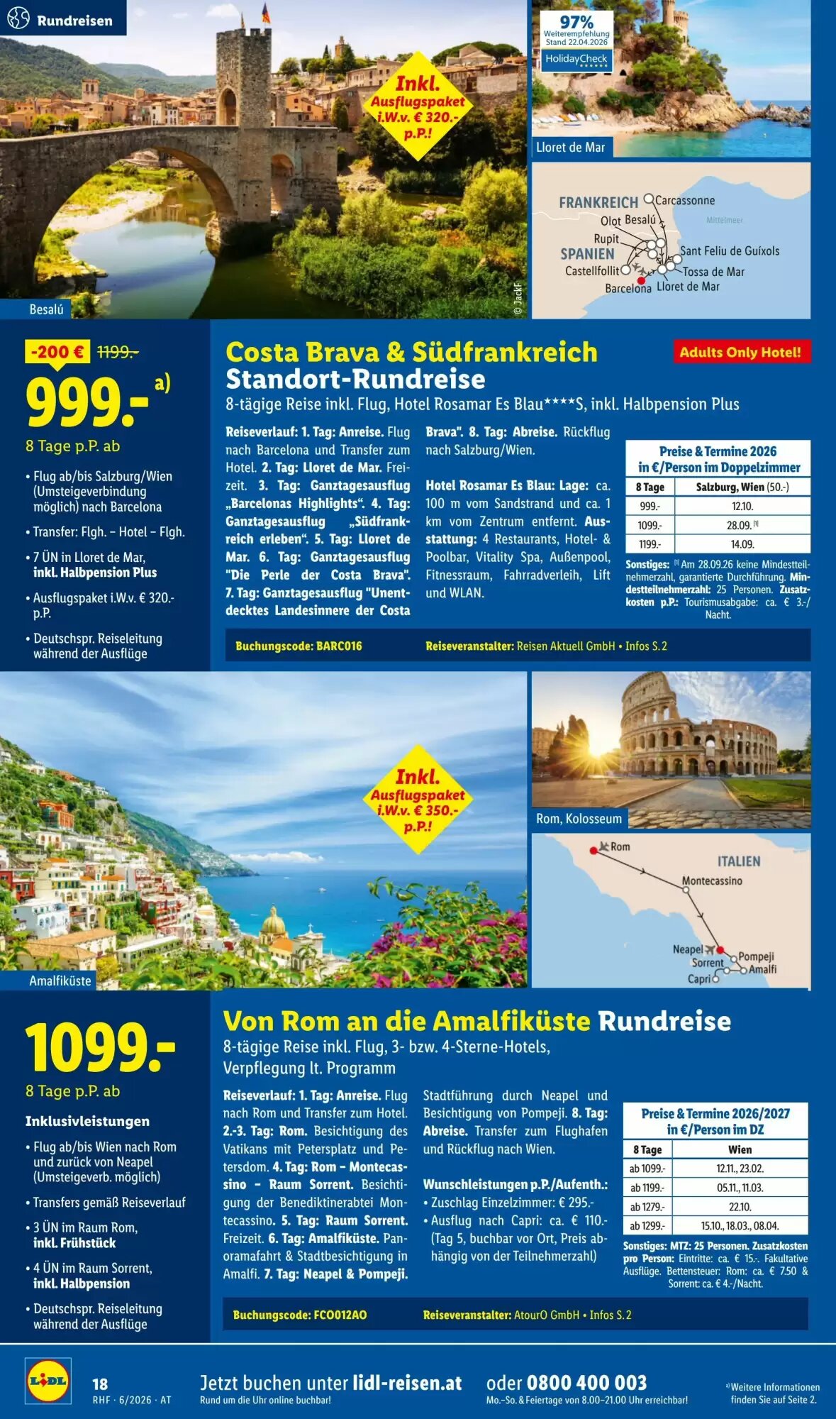 Lidl Reisen Flugblatt (ab 30.05.2026) - Angebote und Prospekt - Seite 18