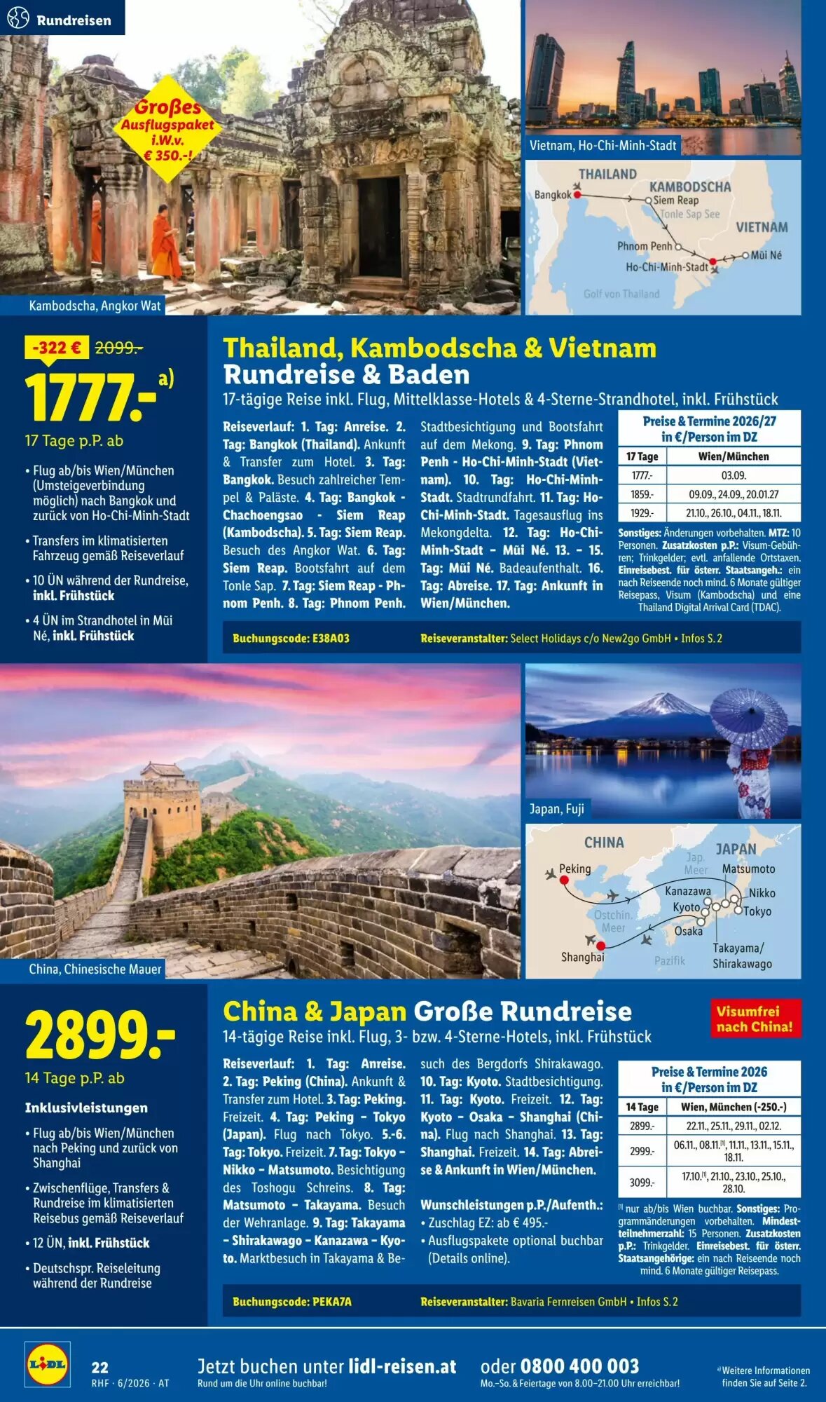 Lidl Reisen Flugblatt (ab 30.05.2026) - Angebote und Prospekt - Seite 22