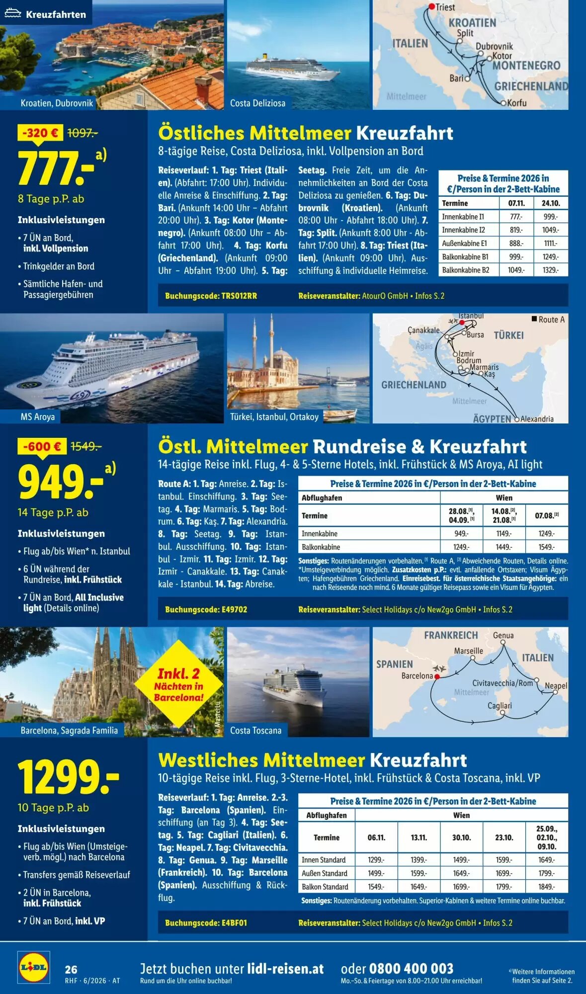 Lidl Reisen Flugblatt (ab 30.05.2026) - Angebote und Prospekt - Seite 26