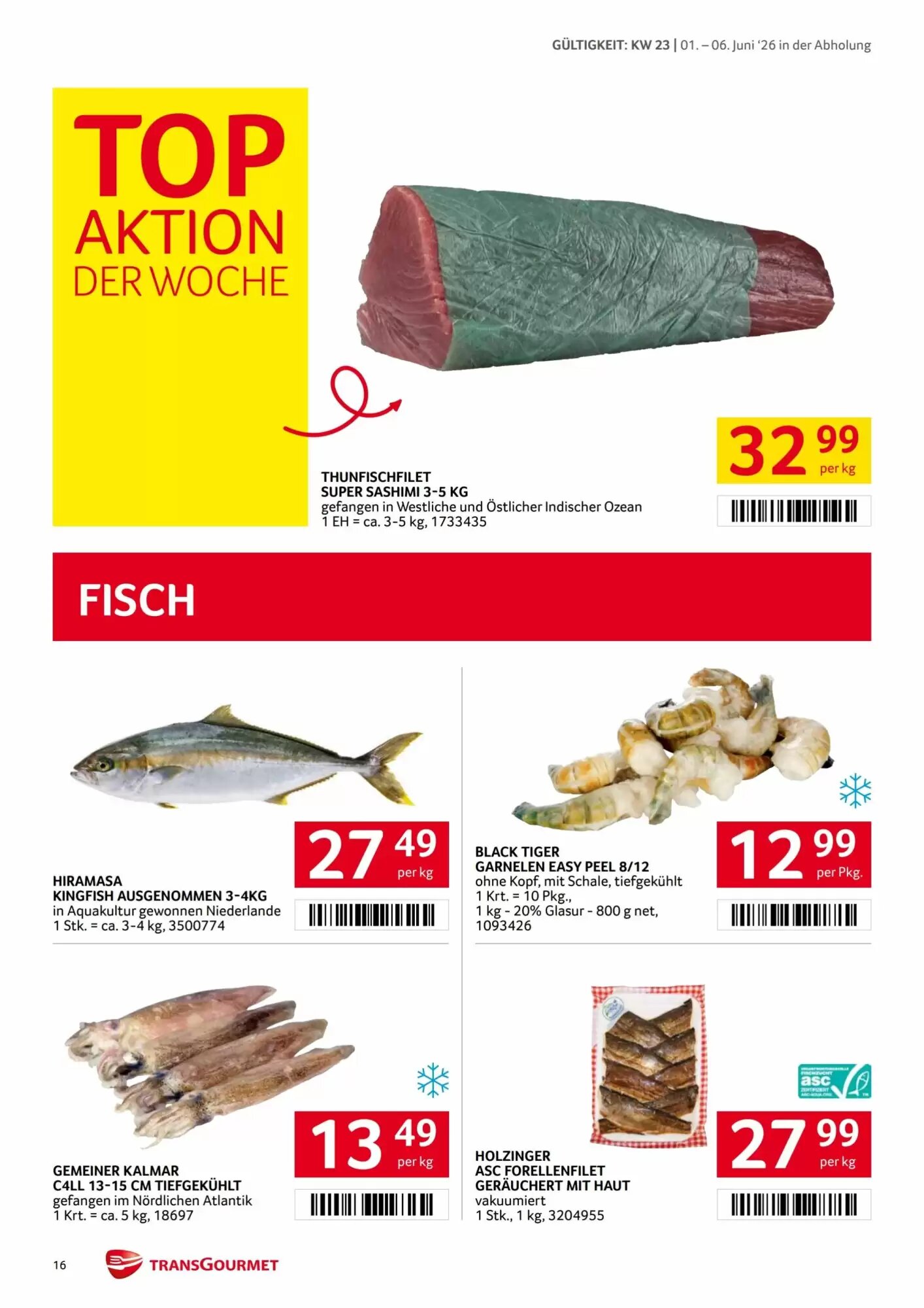Transgourmet Flugblatt (ab 01.06.2026) - Angebote und Prospekt - Seite 16
