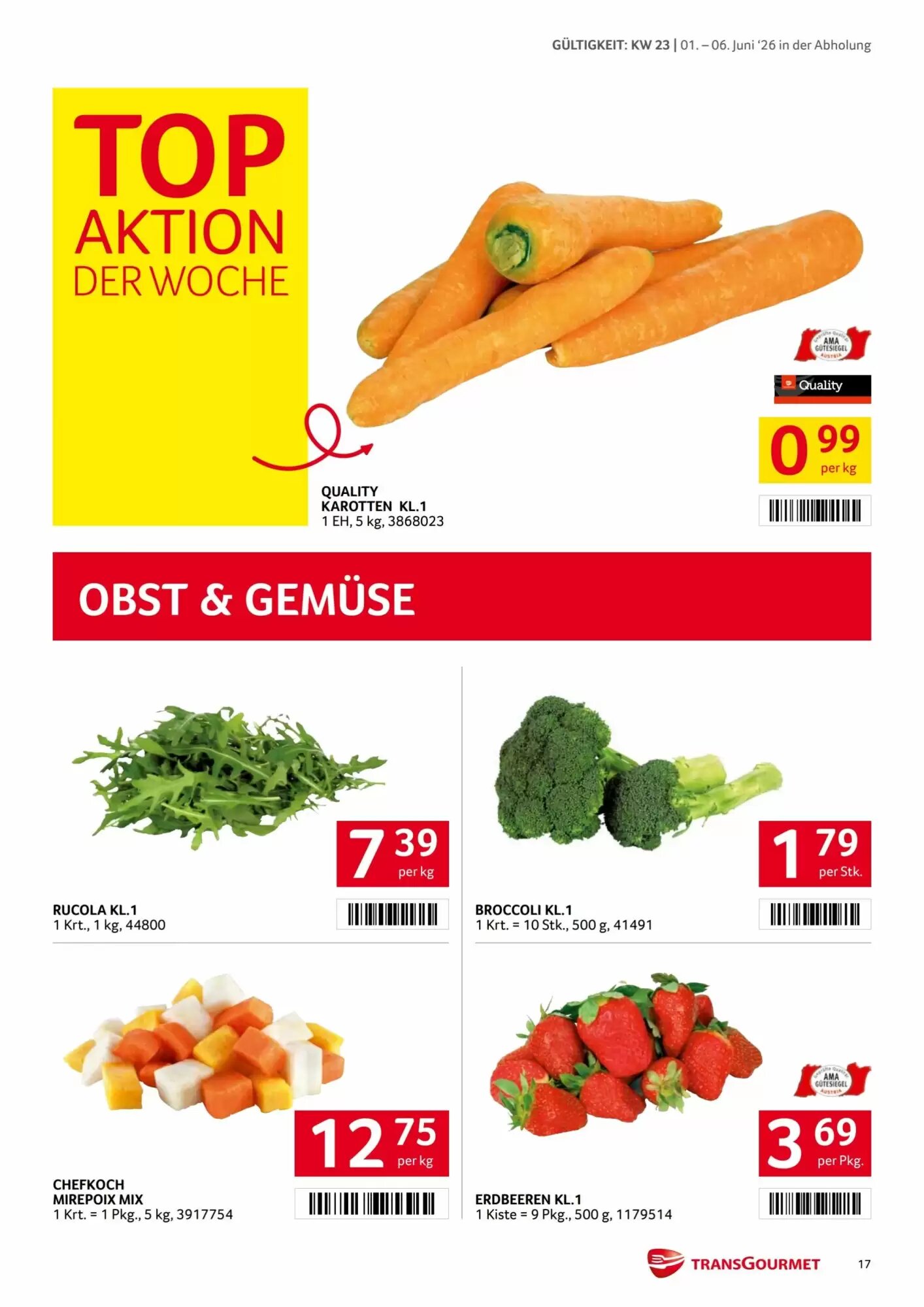 Transgourmet Flugblatt (ab 01.06.2026) - Angebote und Prospekt - Seite 17