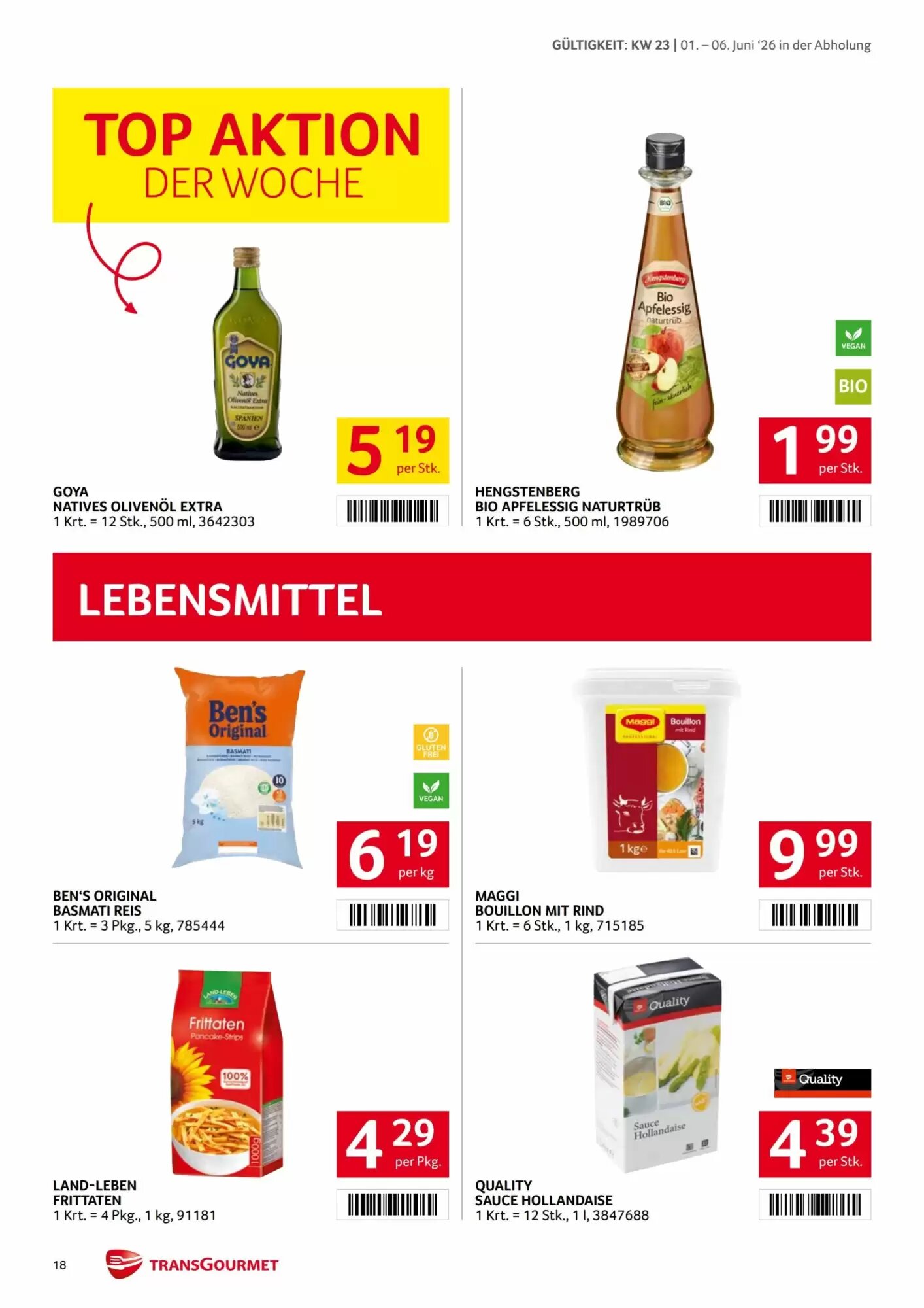 Transgourmet Flugblatt (ab 01.06.2026) - Angebote und Prospekt - Seite 18