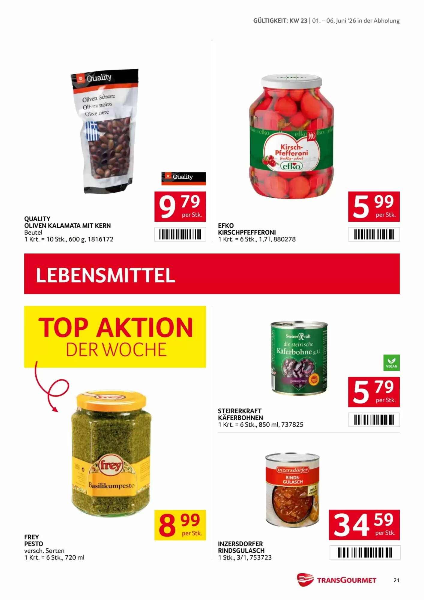 Transgourmet Flugblatt (ab 01.06.2026) - Angebote und Prospekt - Seite 21