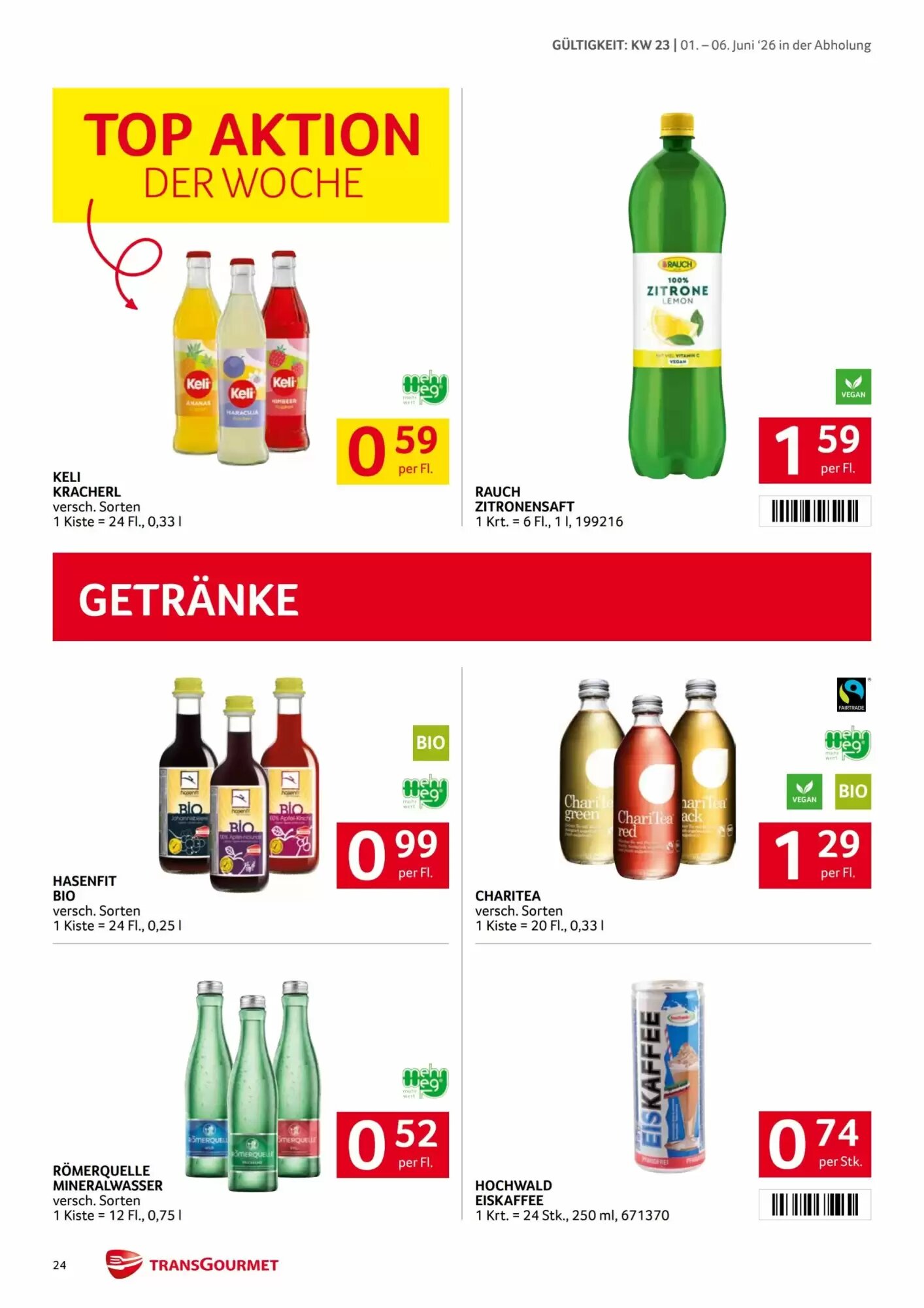 Transgourmet Flugblatt (ab 01.06.2026) - Angebote und Prospekt - Seite 24