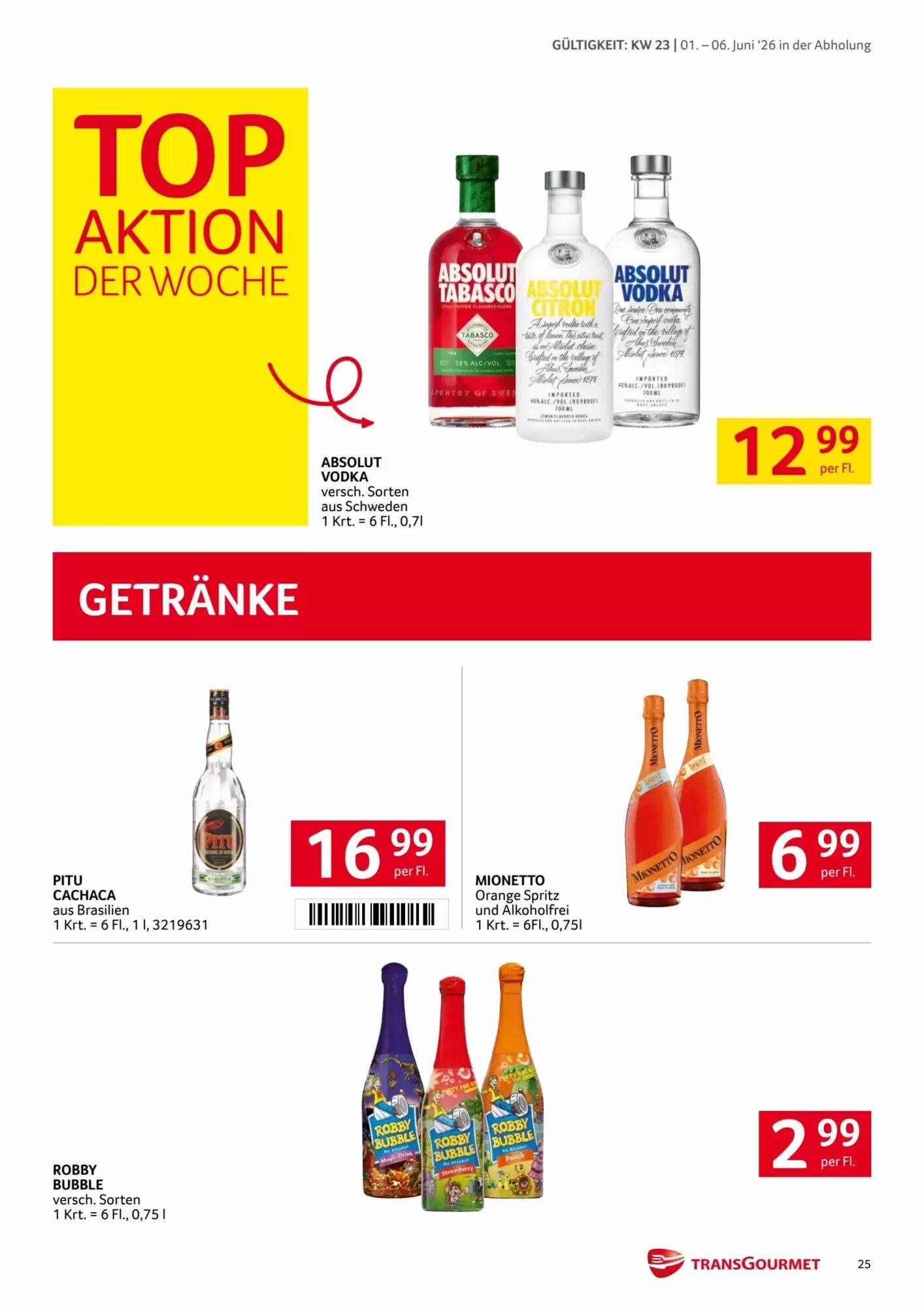 Transgourmet Flugblatt (ab 01.06.2026) - Angebote und Prospekt - Seite 25