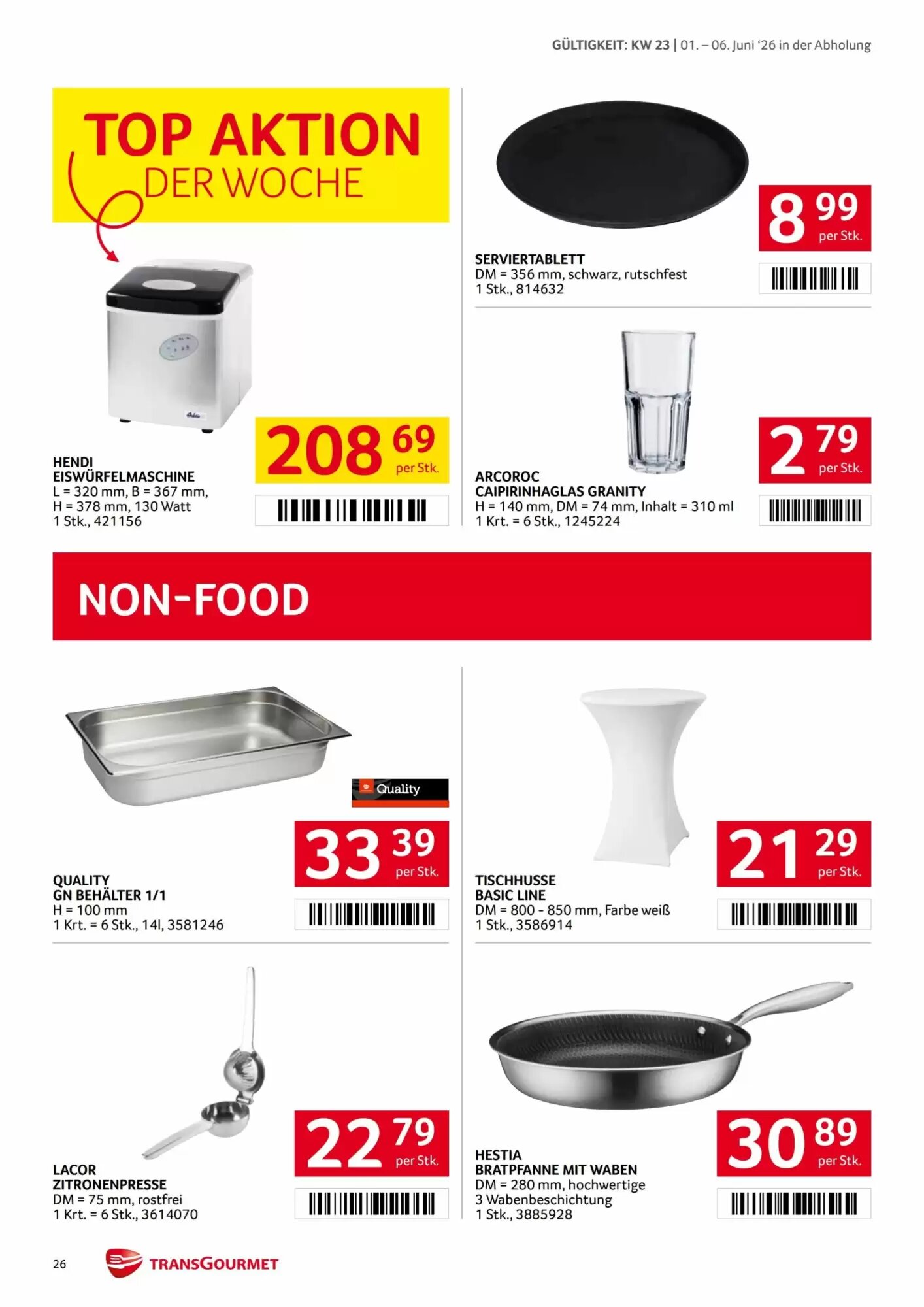 Transgourmet Flugblatt (ab 01.06.2026) - Angebote und Prospekt - Seite 26