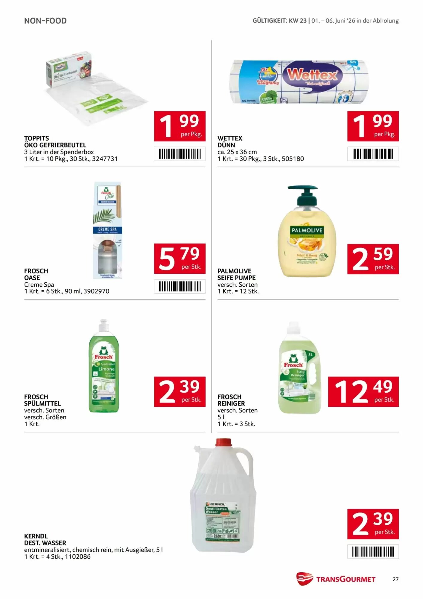 Transgourmet Flugblatt (ab 01.06.2026) - Angebote und Prospekt - Seite 27