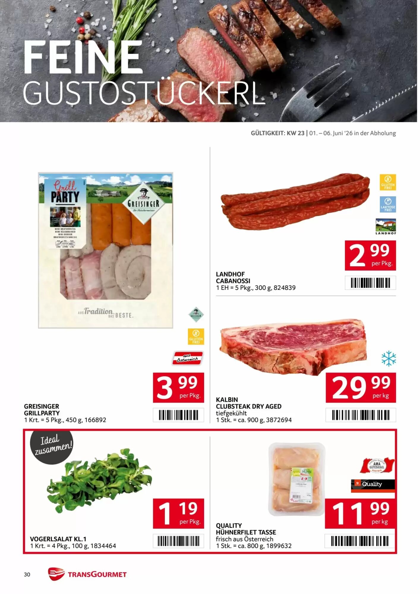 Transgourmet Flugblatt (ab 01.06.2026) - Angebote und Prospekt - Seite 30