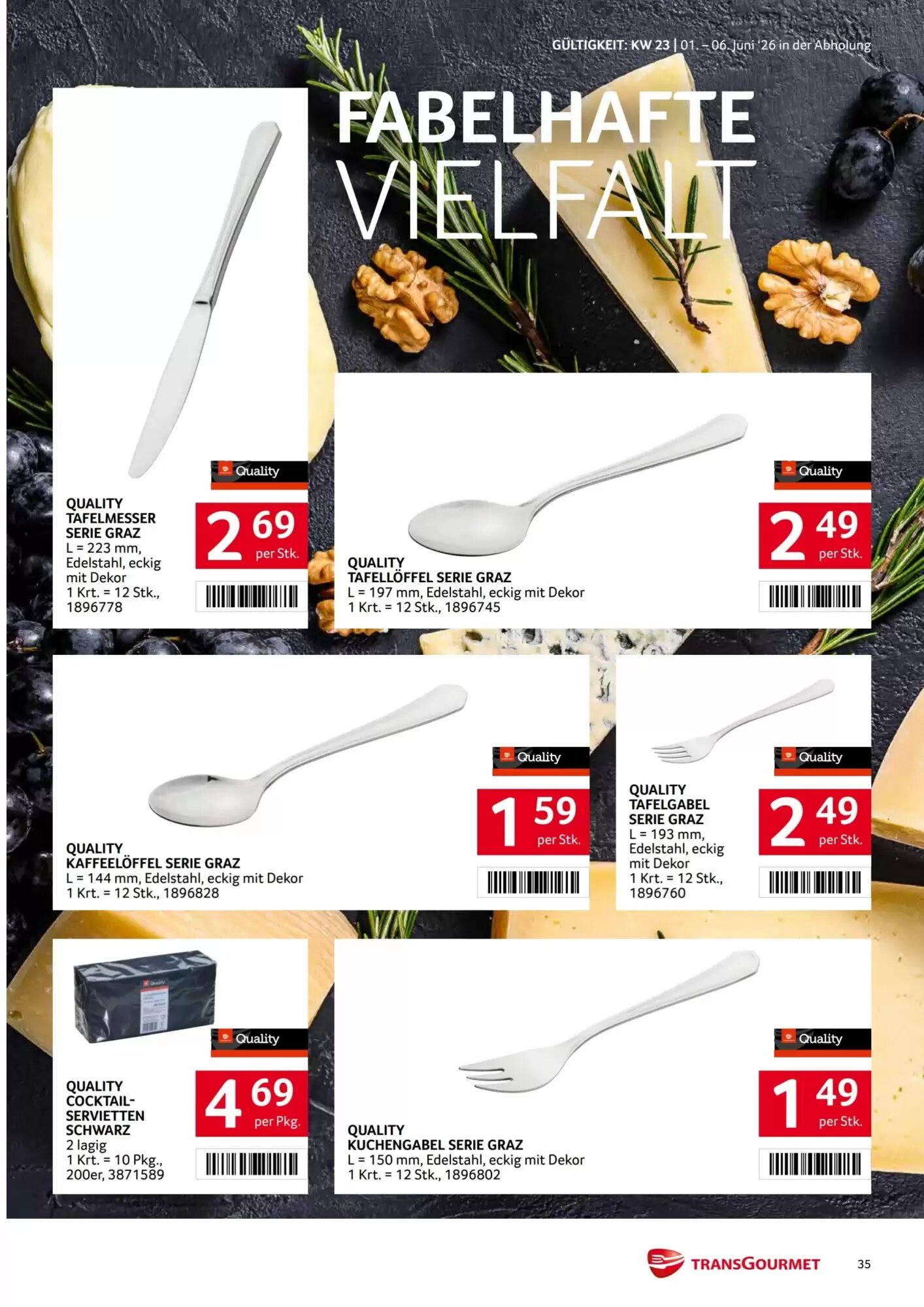 Transgourmet Flugblatt (ab 01.06.2026) - Angebote und Prospekt - Seite 35