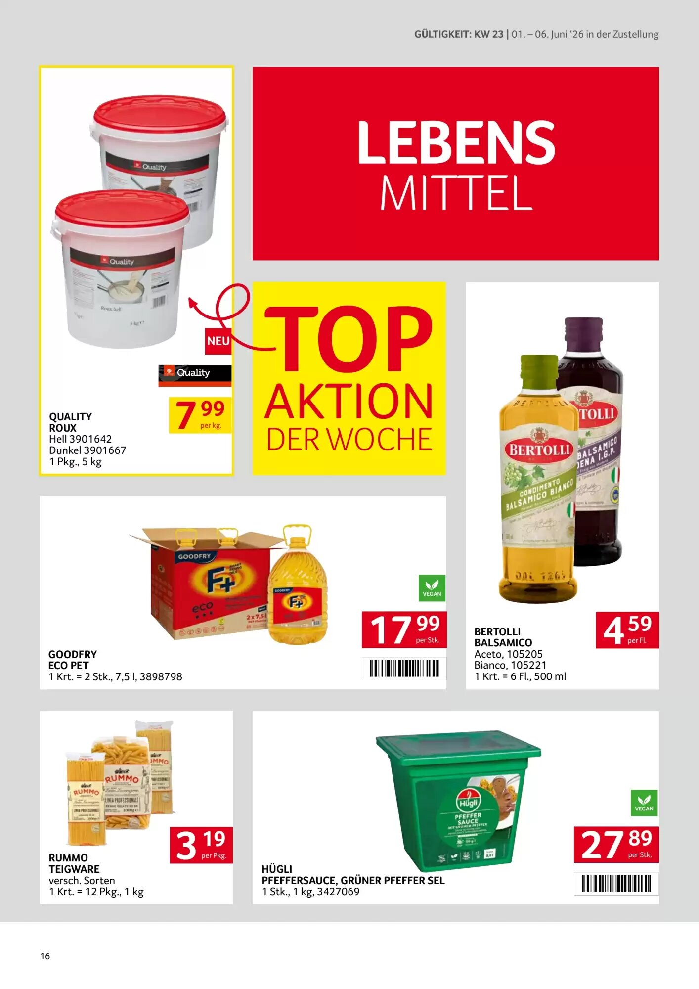 Transgourmet Flugblatt (ab 01.06.2026) - Angebote und Prospekt - Seite 16
