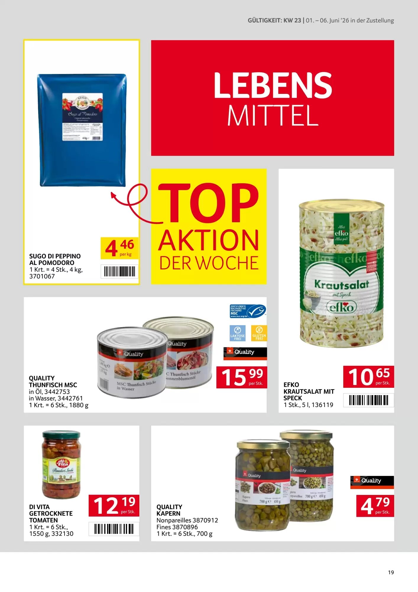 Transgourmet Flugblatt (ab 01.06.2026) - Angebote und Prospekt - Seite 19