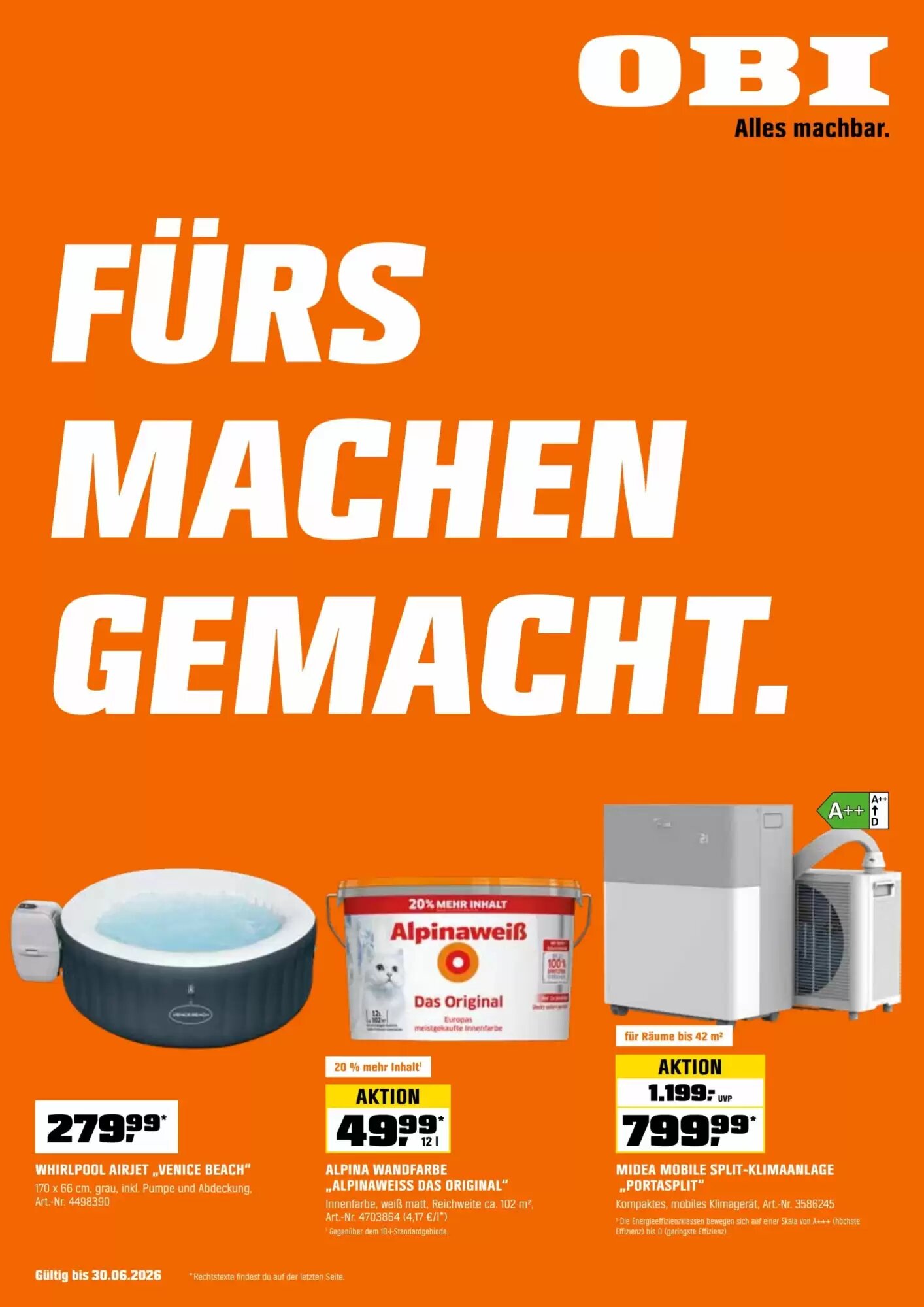 OBI Flugblatt (ab 01.06.2026) - Angebote und Prospekt - Seite 1