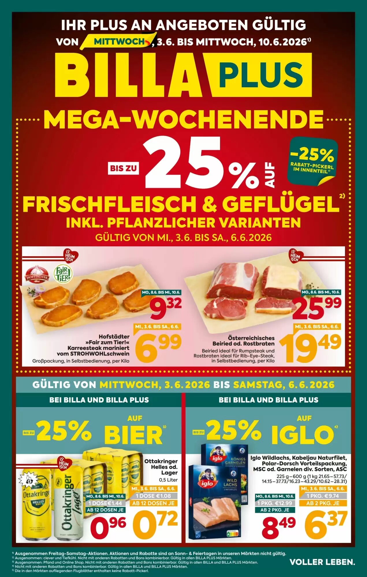Billa Flugblatt (ab 03.06.2026) - Angebote und Prospekt - Seite 1