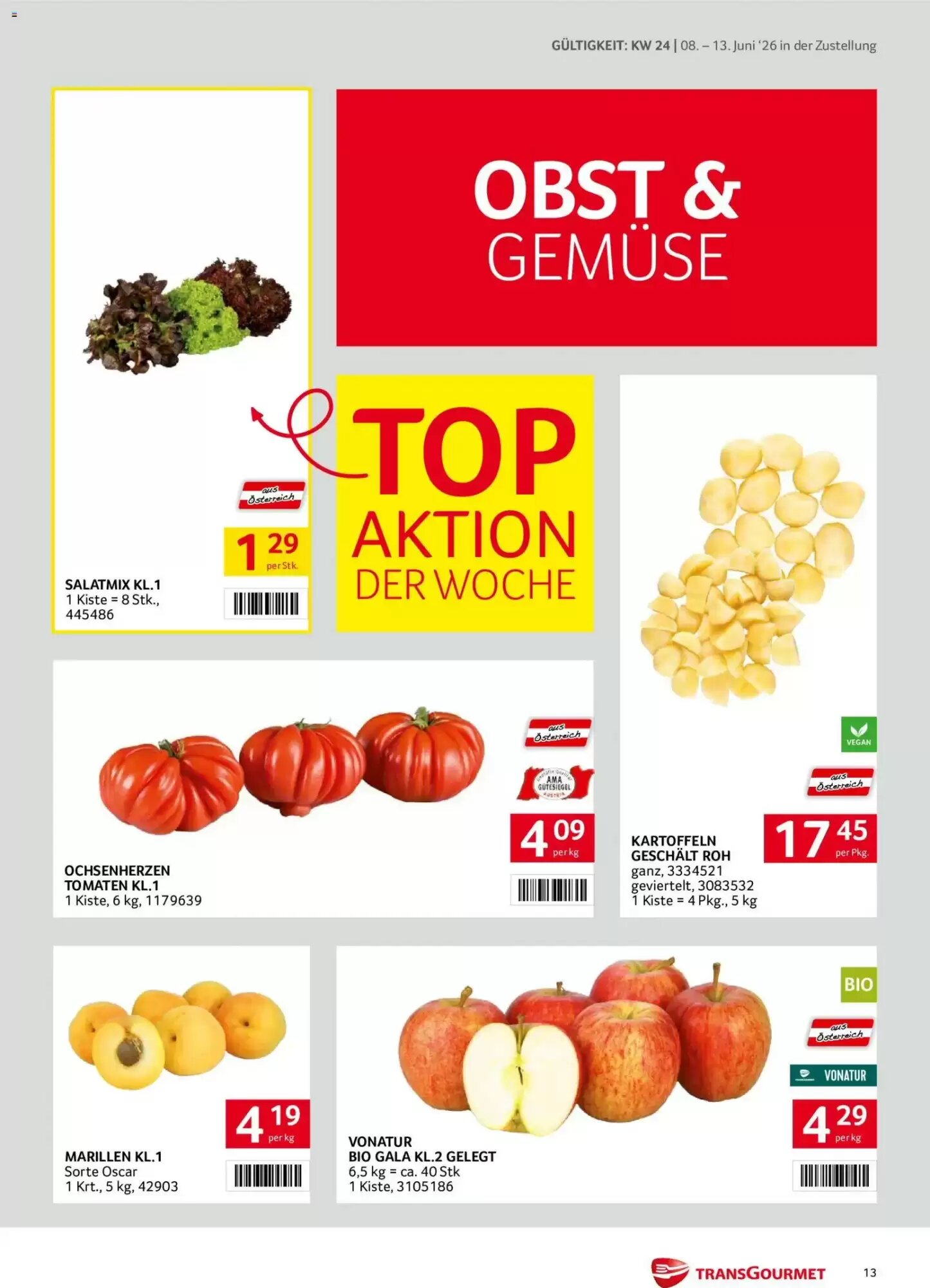 Transgourmet Flugblatt (ab 08.06.2026) - Angebote und Prospekt - Seite 13