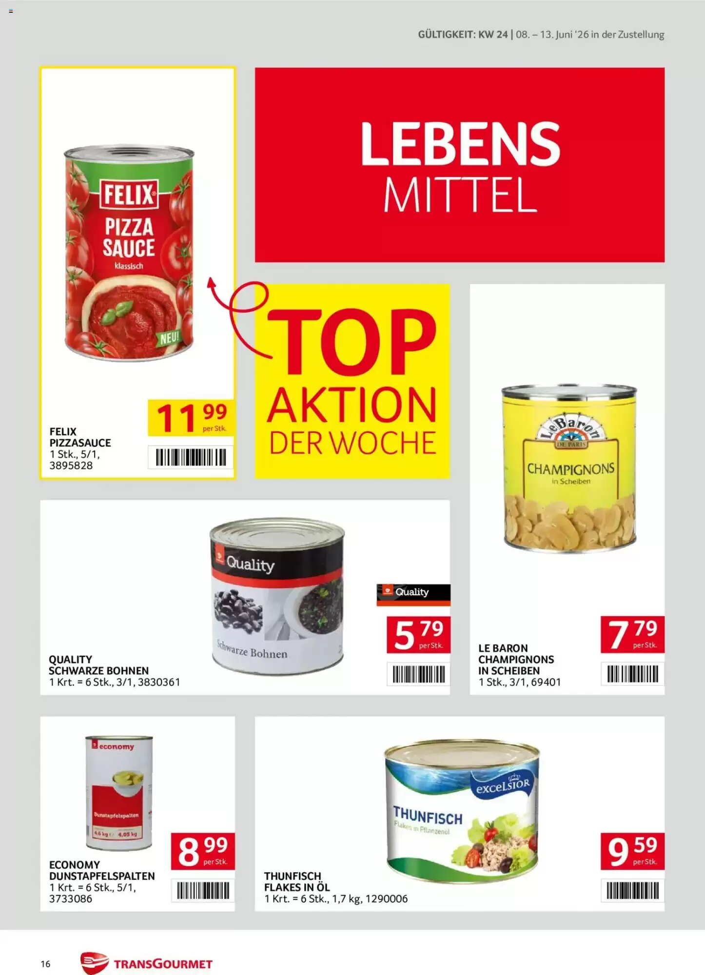 Transgourmet Flugblatt (ab 08.06.2026) - Angebote und Prospekt - Seite 16
