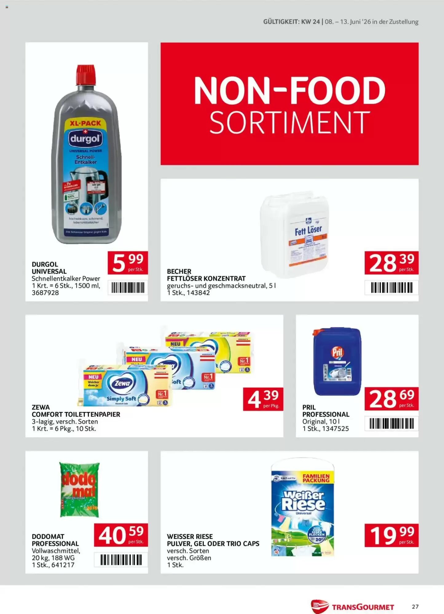 Transgourmet Flugblatt (ab 08.06.2026) - Angebote und Prospekt - Seite 27