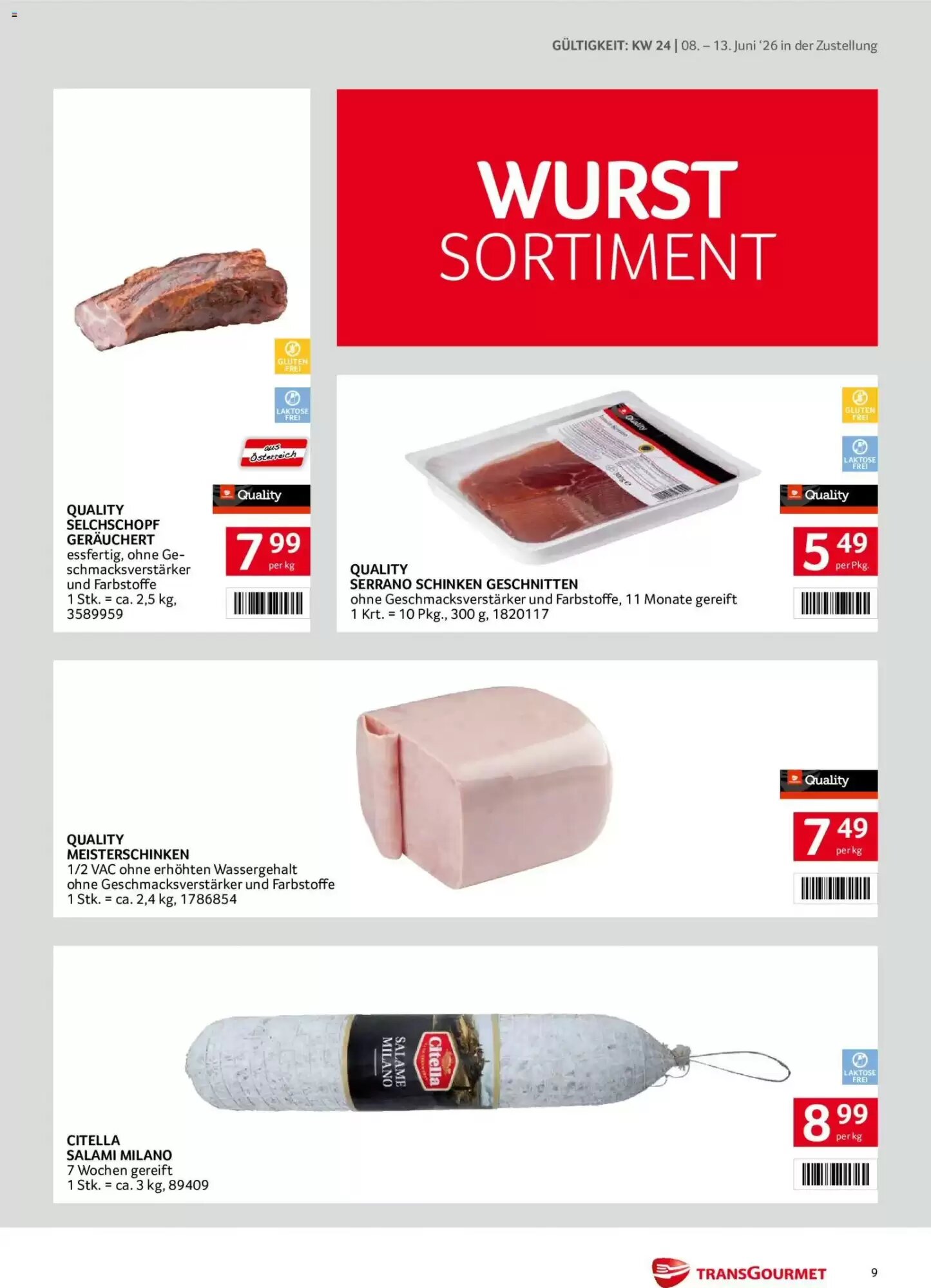 Transgourmet Flugblatt (ab 08.06.2026) - Angebote und Prospekt - Seite 9