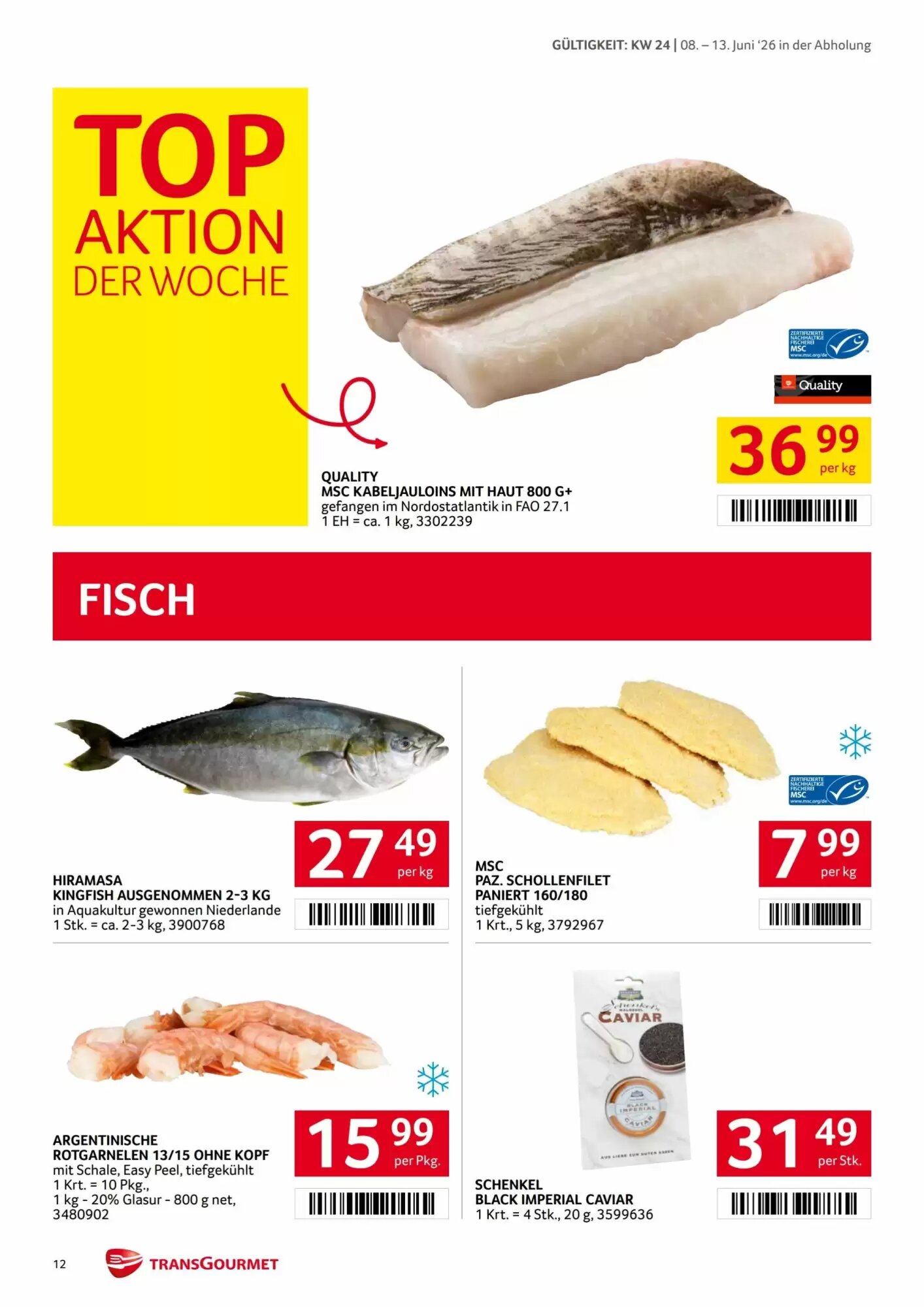 Transgourmet Flugblatt (ab 08.06.2026) - Angebote und Prospekt - Seite 12