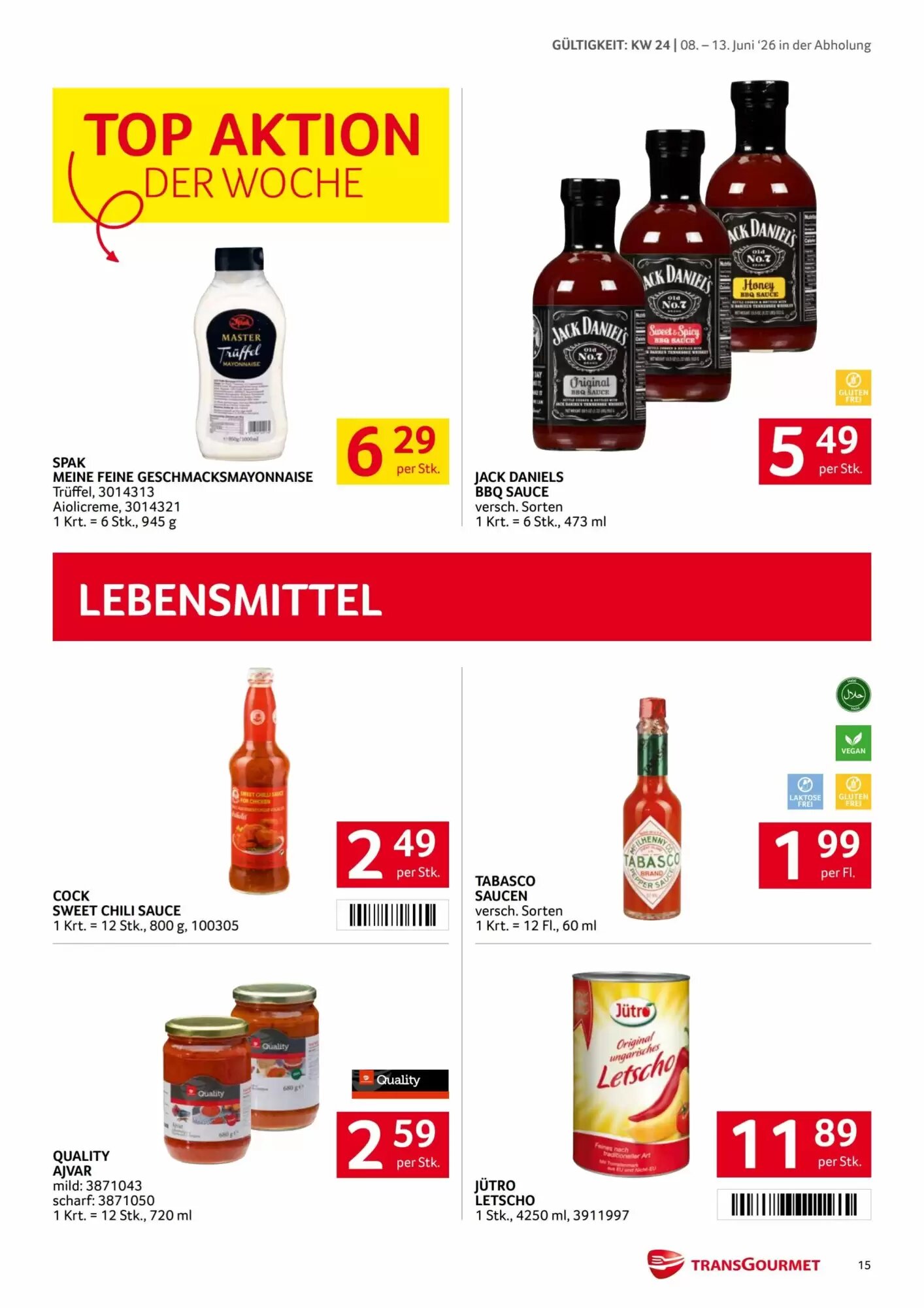Transgourmet Flugblatt (ab 08.06.2026) - Angebote und Prospekt - Seite 15