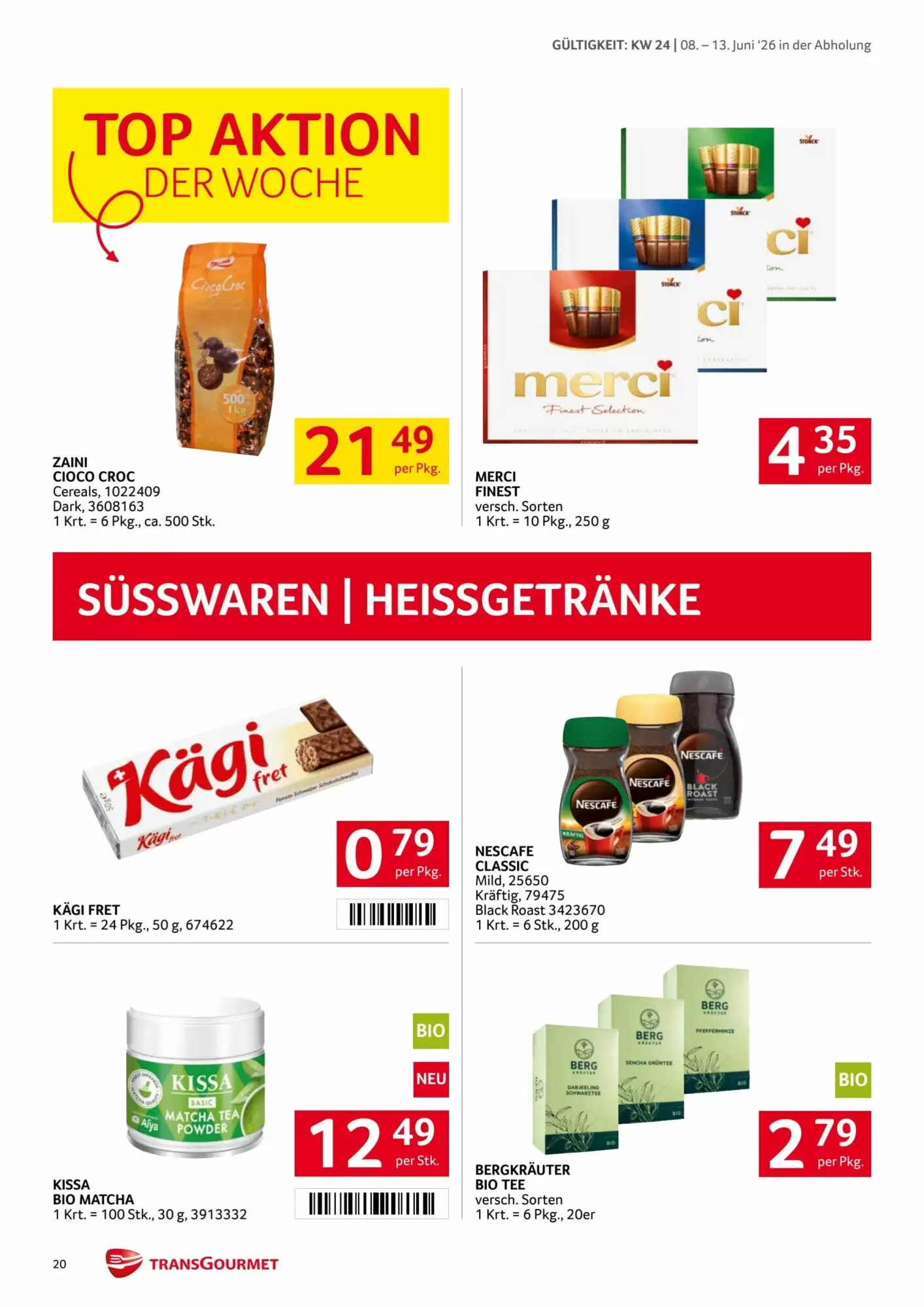 Transgourmet Flugblatt (ab 08.06.2026) - Angebote und Prospekt - Seite 20