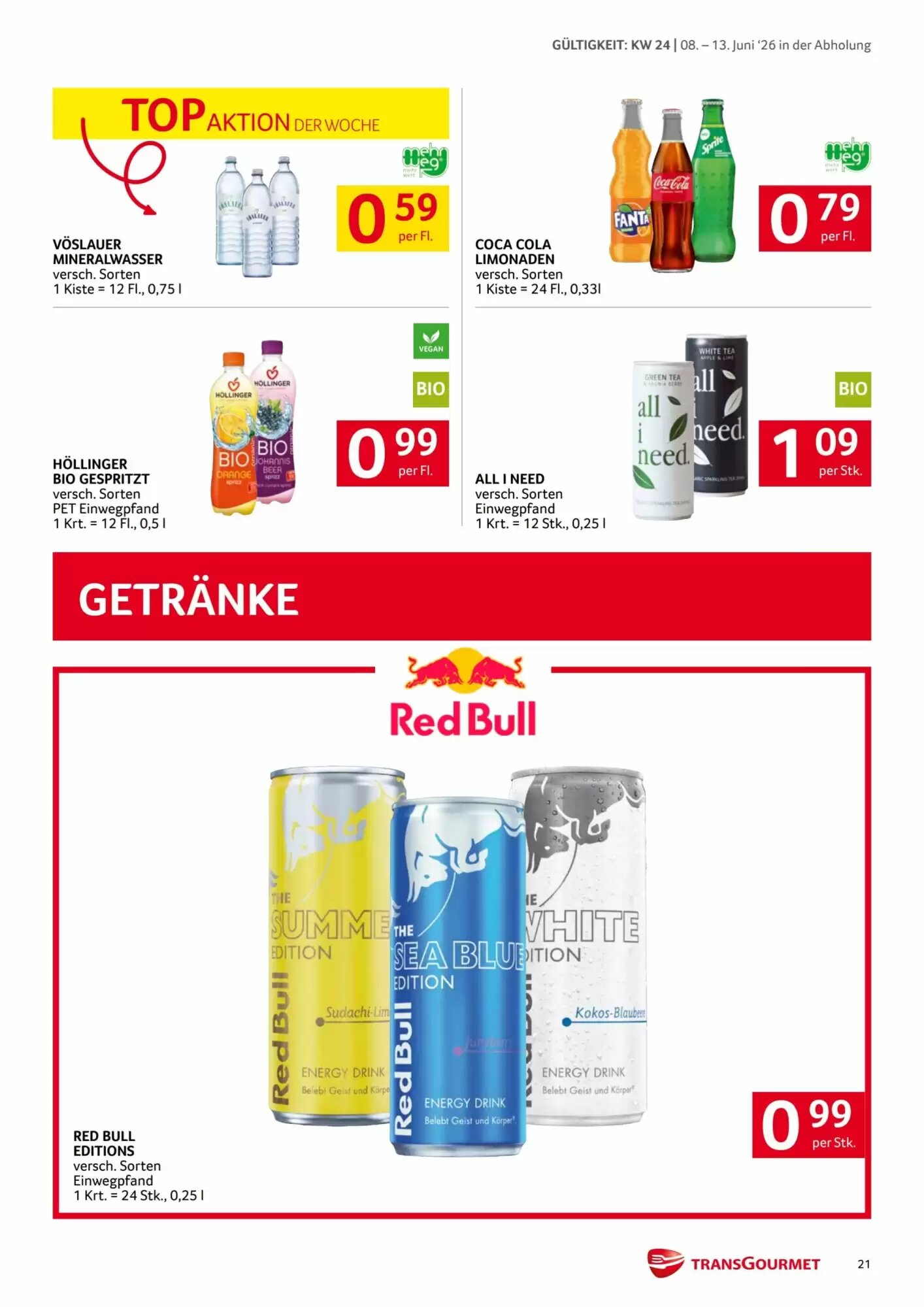 Transgourmet Flugblatt (ab 08.06.2026) - Angebote und Prospekt - Seite 21