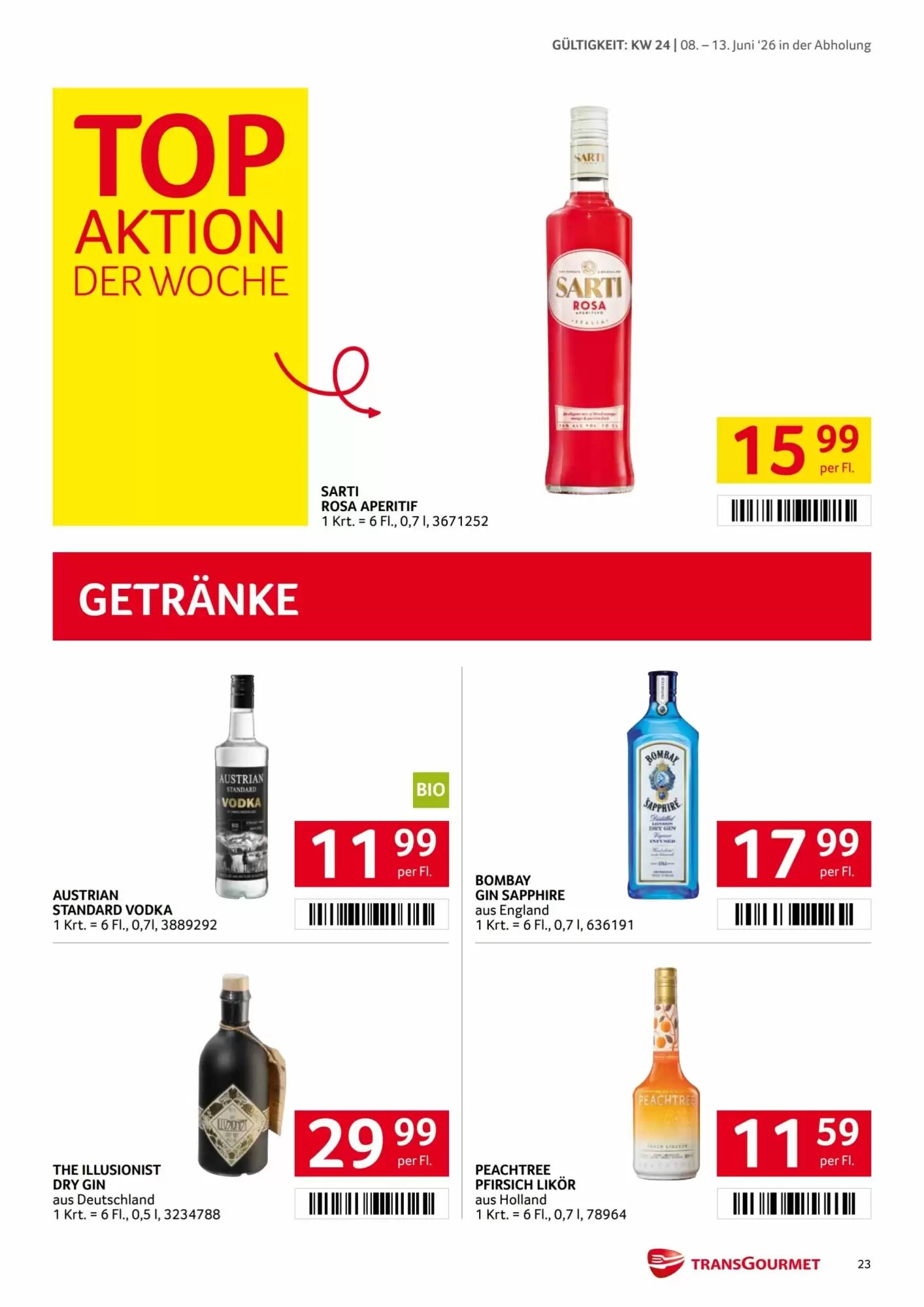 Transgourmet Flugblatt (ab 08.06.2026) - Angebote und Prospekt - Seite 23