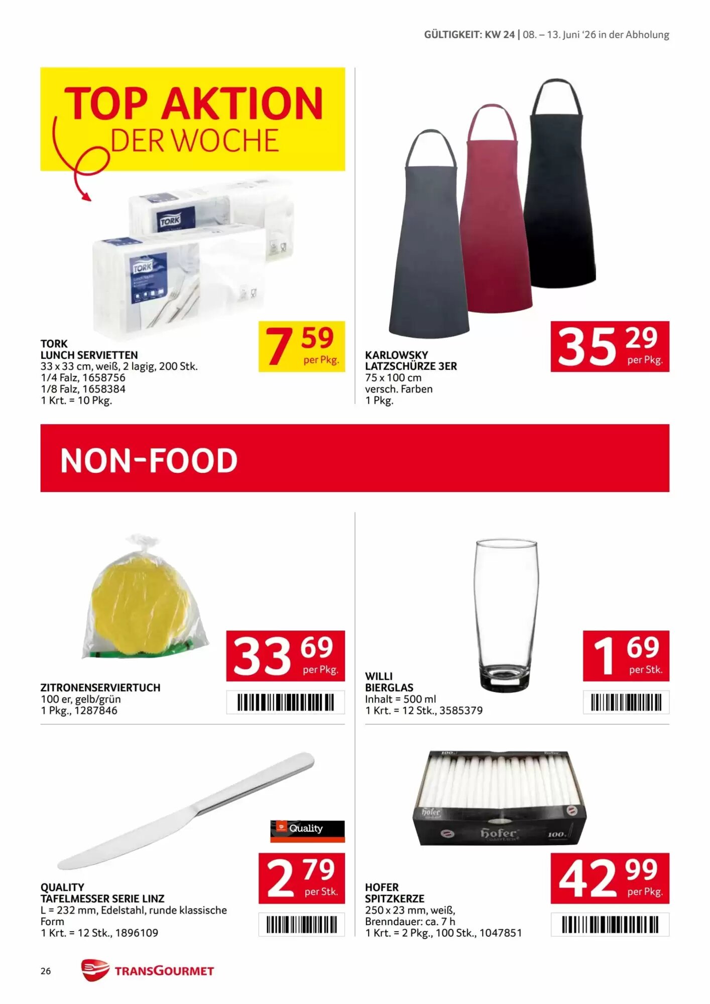 Transgourmet Flugblatt (ab 08.06.2026) - Angebote und Prospekt - Seite 26