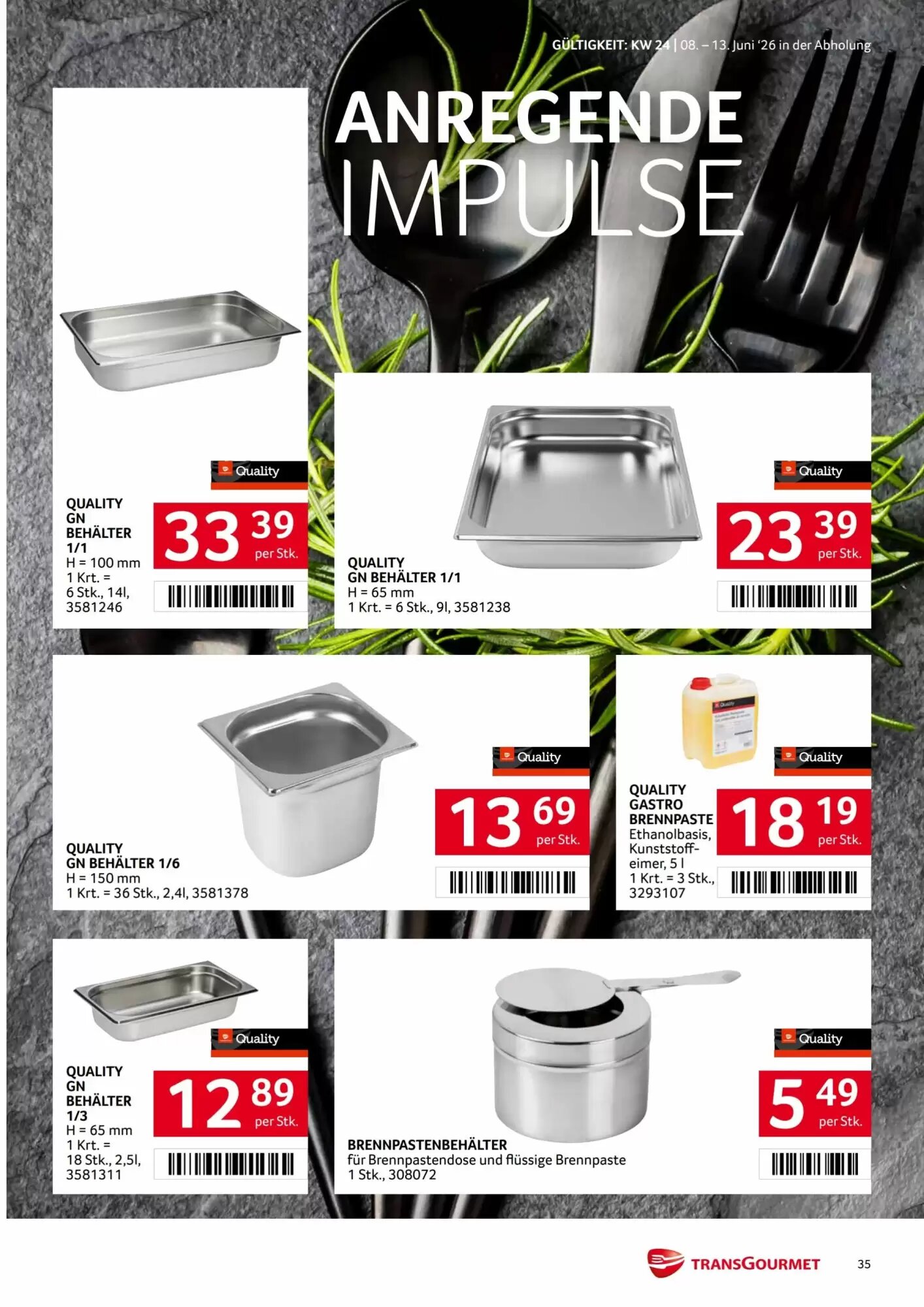 Transgourmet Flugblatt (ab 08.06.2026) - Angebote und Prospekt - Seite 35