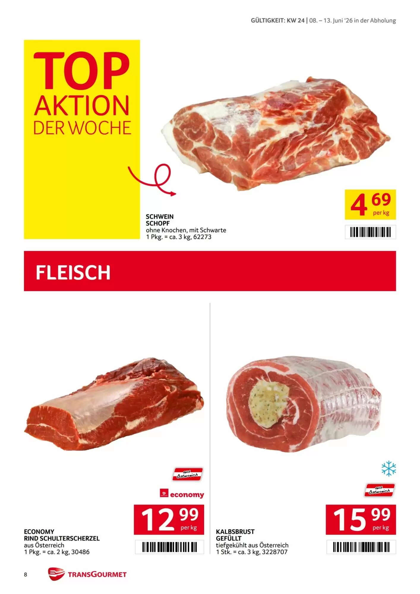 Transgourmet Flugblatt (ab 08.06.2026) - Angebote und Prospekt - Seite 8