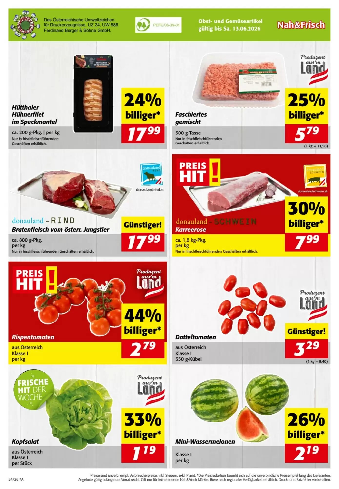Nah&Frisch Flugblatt (ab 10.06.2026) - Angebote und Prospekt - Seite 8