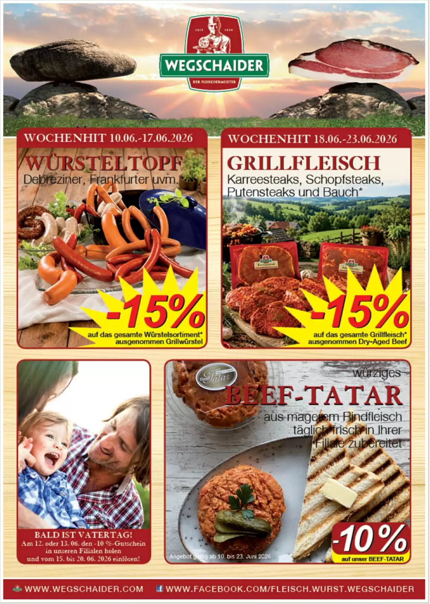 Wegschaider Flugblatt (ab 10.06.2026) - Angebote und Prospekt - Seite 1