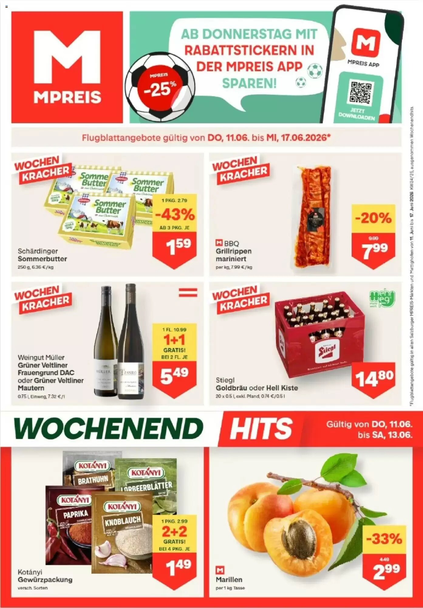 MPreis Flugblatt (ab 11.06.2026) - Angebote und Prospekt - Seite 1