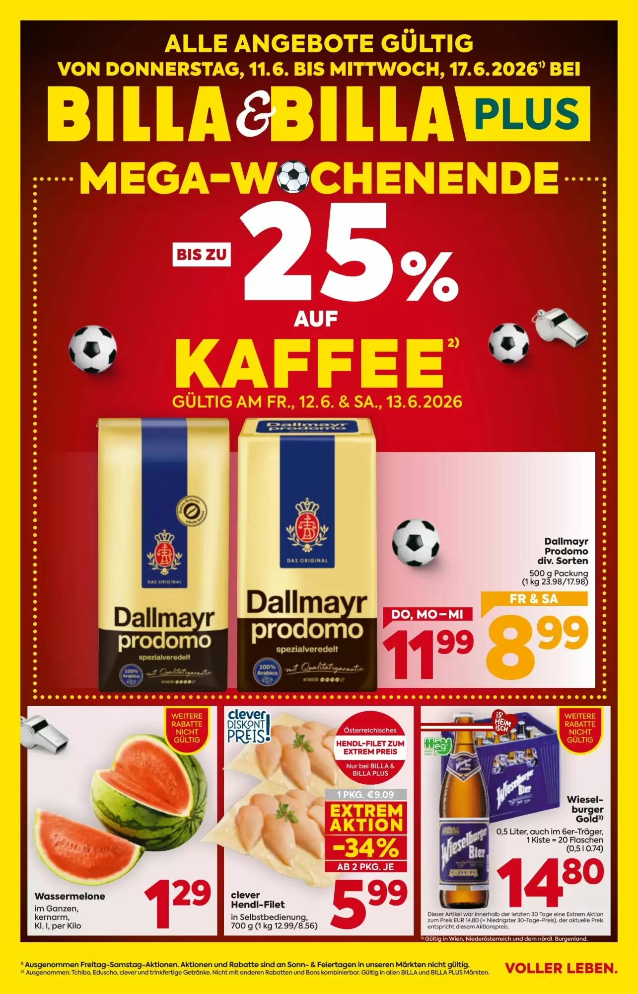 Billa Flugblatt (ab 11.06.2026) - Angebote und Prospekt - Seite 1